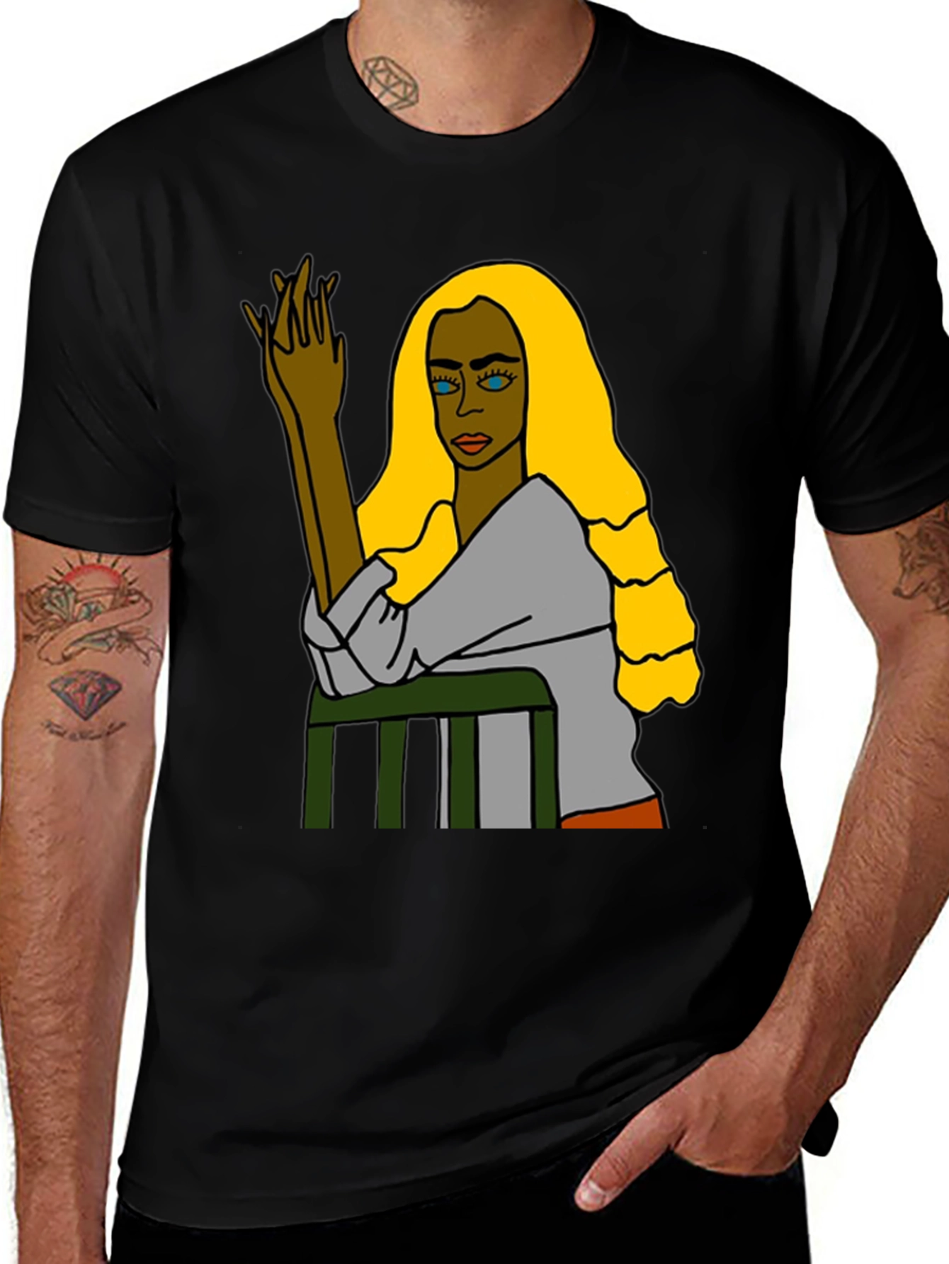 Variant 4 of Abstract Art Graphic Tee - Unique Style