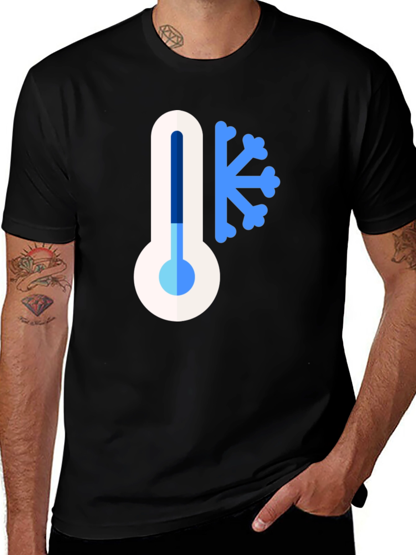 Variant 16 of Cold Weather Thermometer Graphic T-Shirt