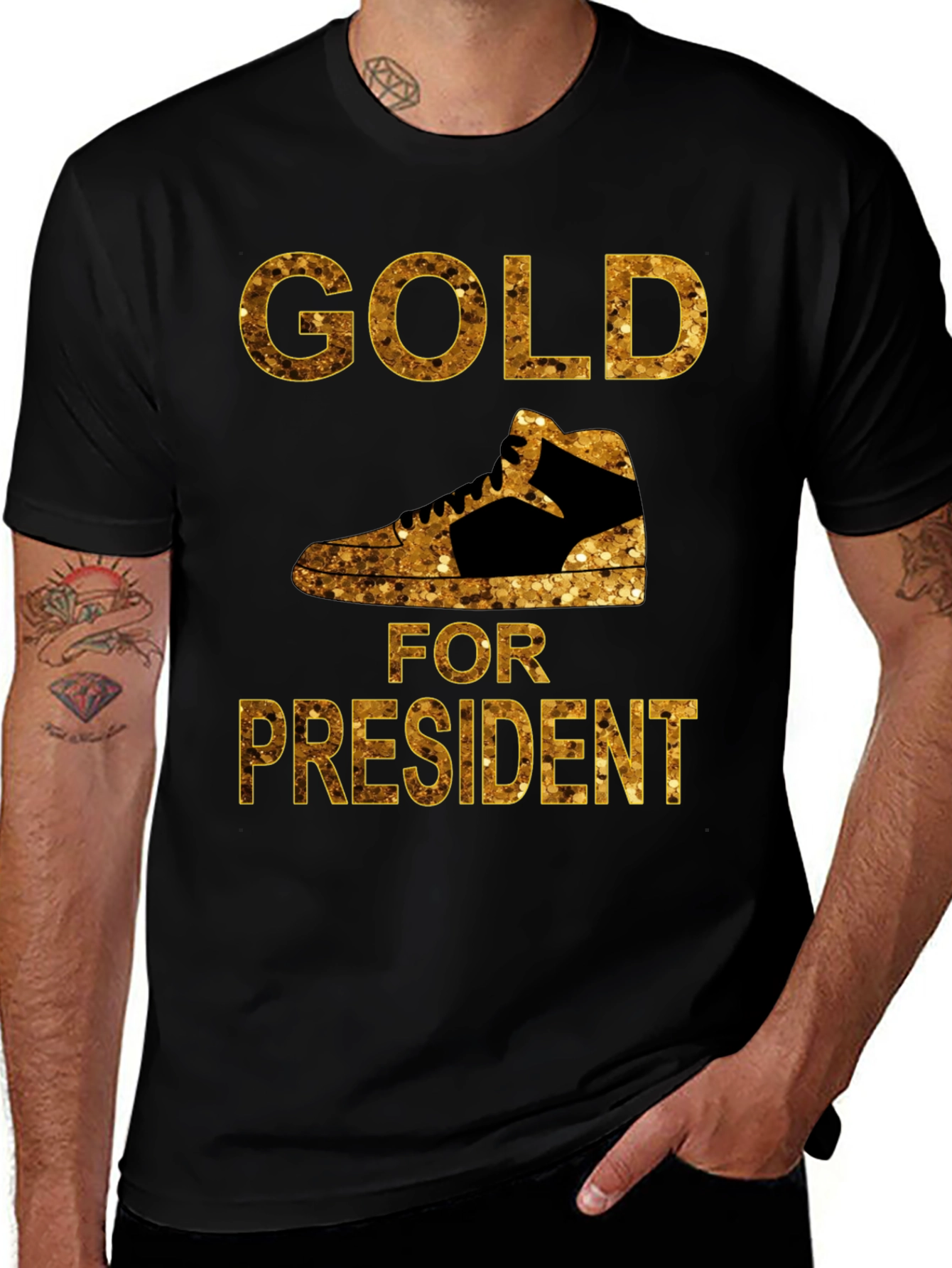 Variant 16 of Gold For President Graphic Tee