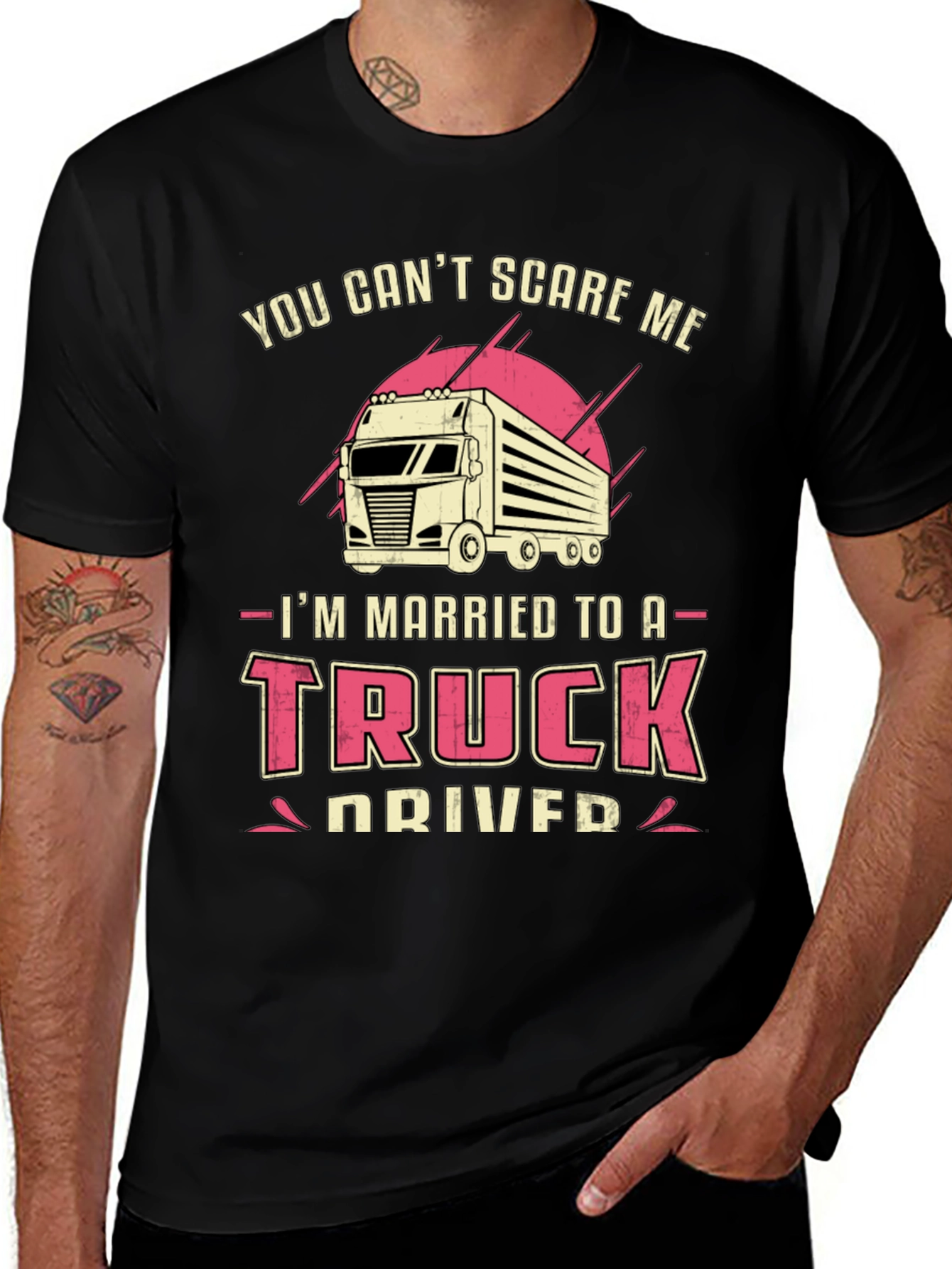 Variant 7 of Married to a Truck Driver Graphic T-Shirt
