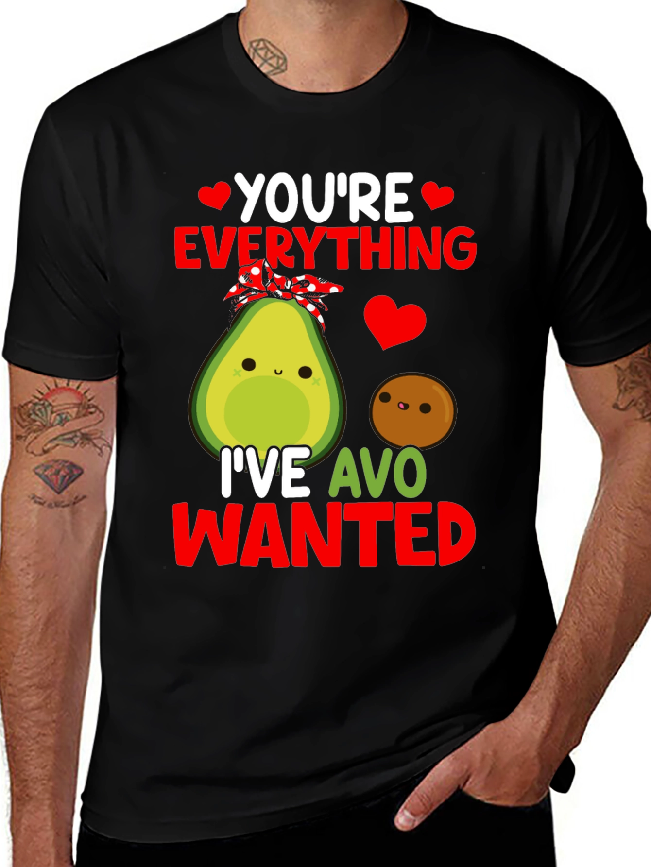 Variant 27 of Funny Avocado Love Pun Graphic T-Shirt