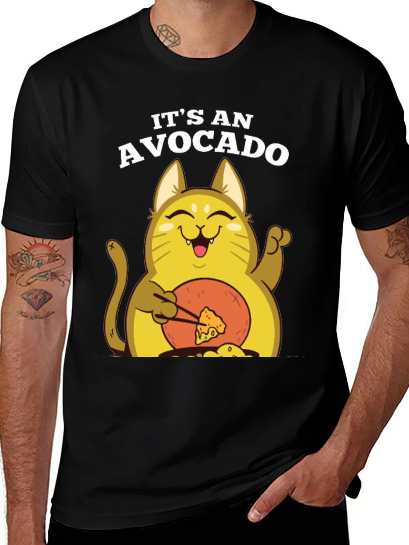 Variant 20 of It's an Avocado Funny Cat T-Shirt