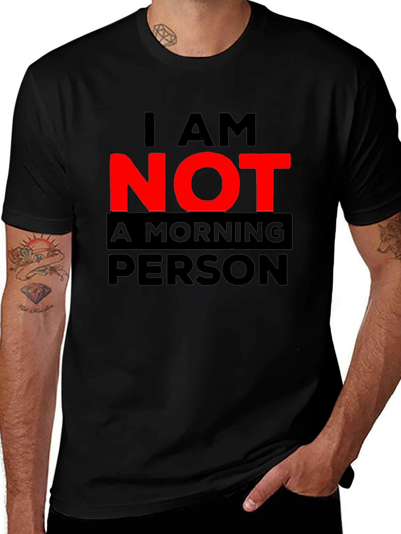I AM NOT A MORNING PERSON Graphic Tee