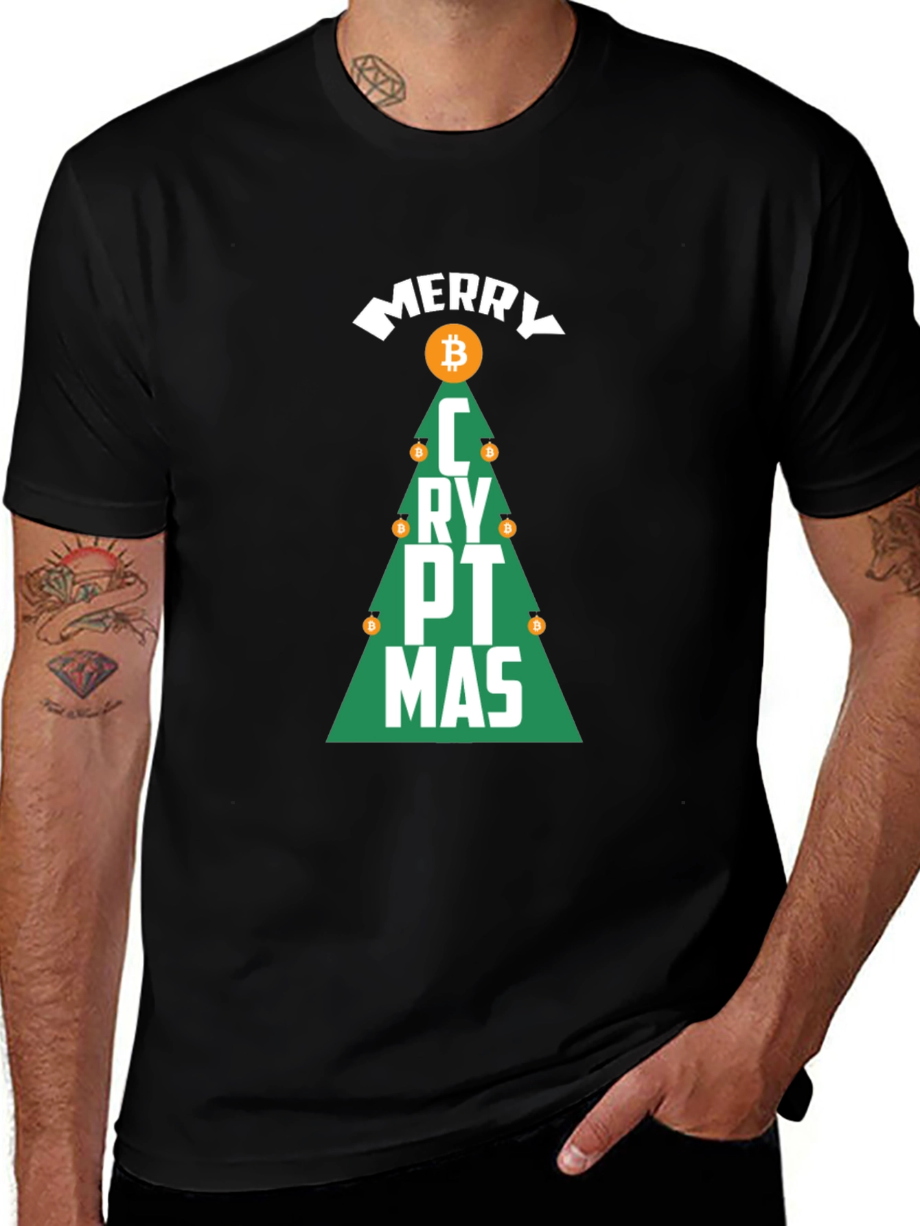 Merry Cryptmas Bitcoin T-Shirt