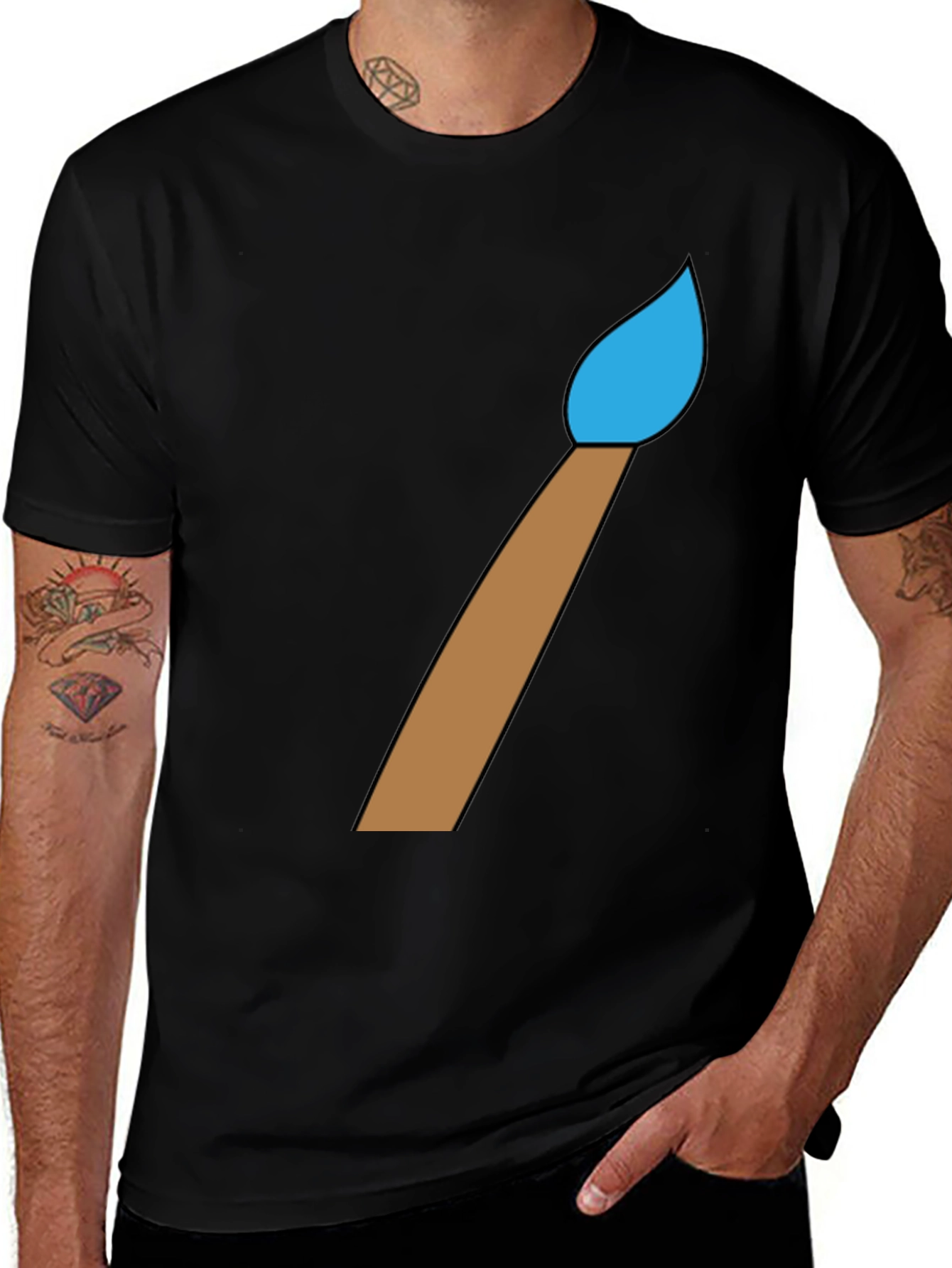 Variant 29 of Paint Brush Graphic Tee - Artist's Choice
