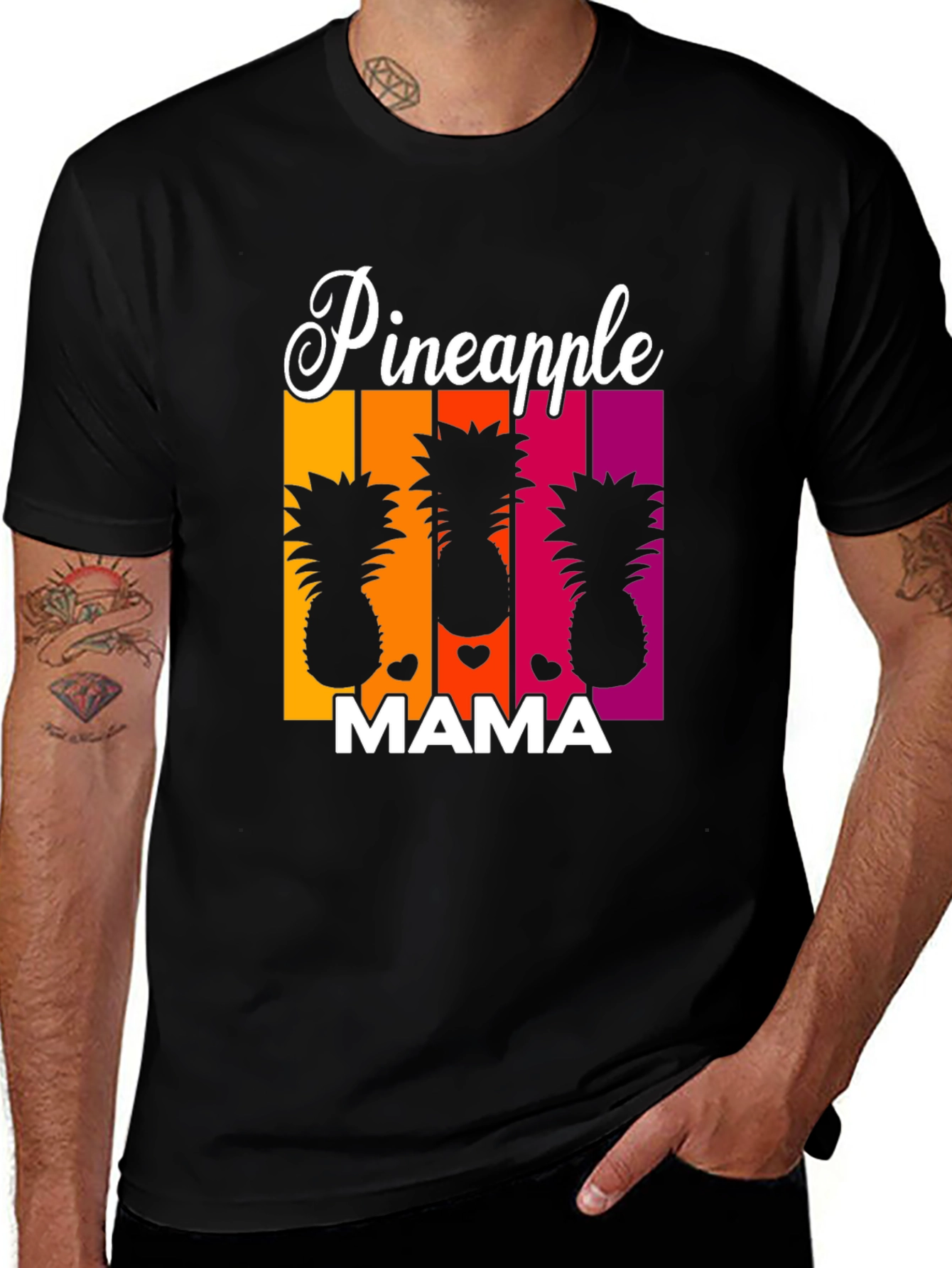 Variant 9 of Pineapple Mama Graphic Tee - Tropical Vibes
