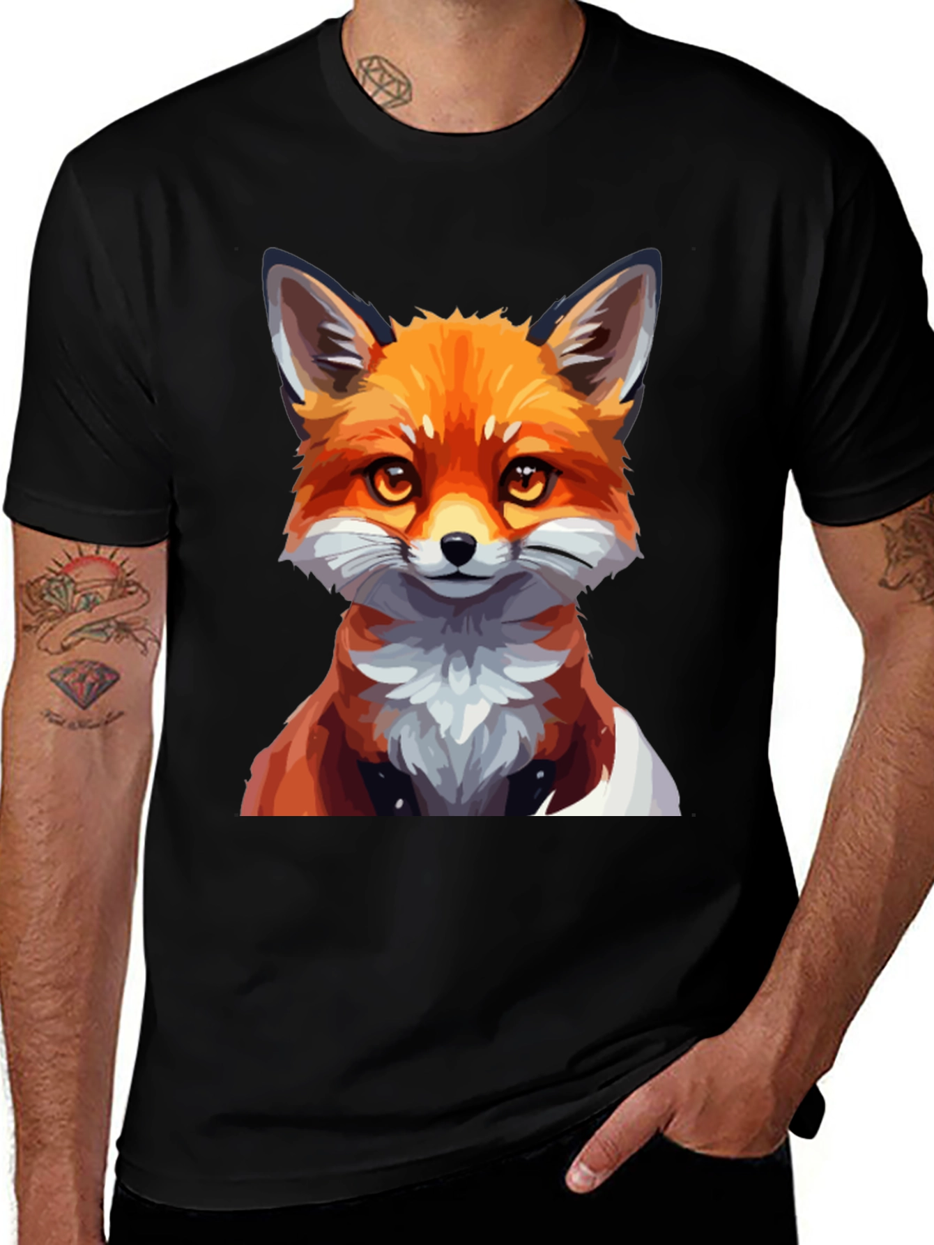 Variant 16 of Fox Graphic T-Shirt - Men's Black Tee