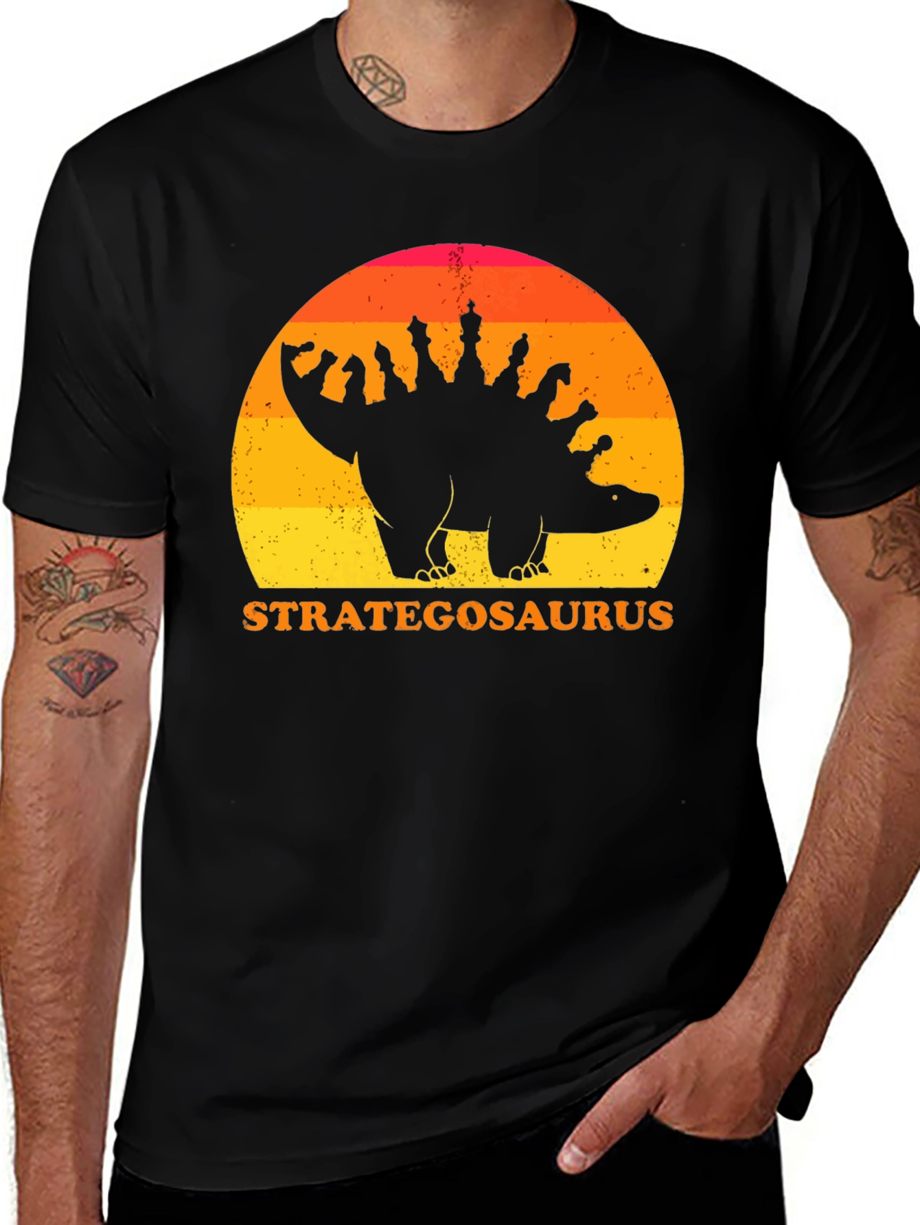 Variant 11 of Strategosaurus Black Graphic Tee