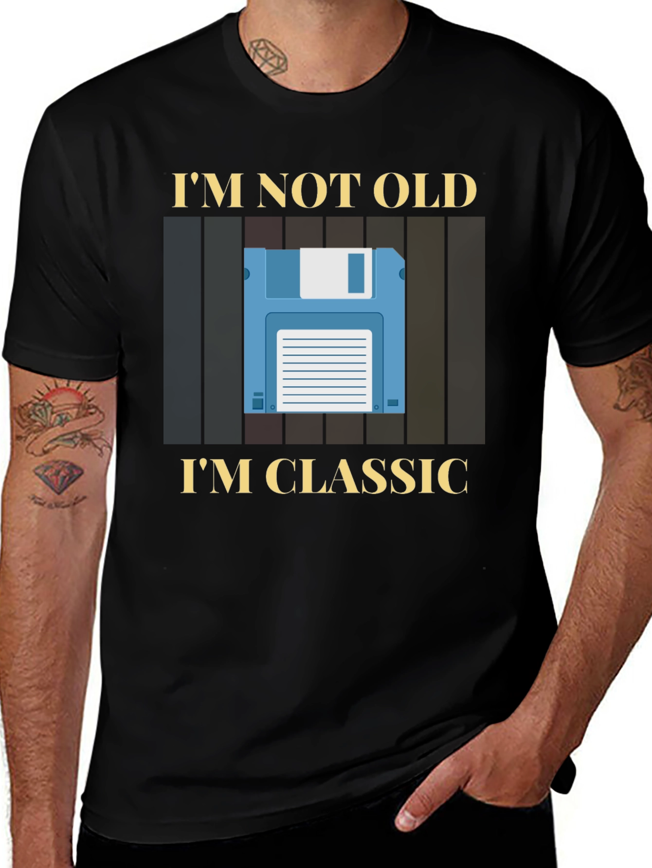 Variant 17 of I'm Not Old I'm Classic Retro Floppy Disk T-Shirt