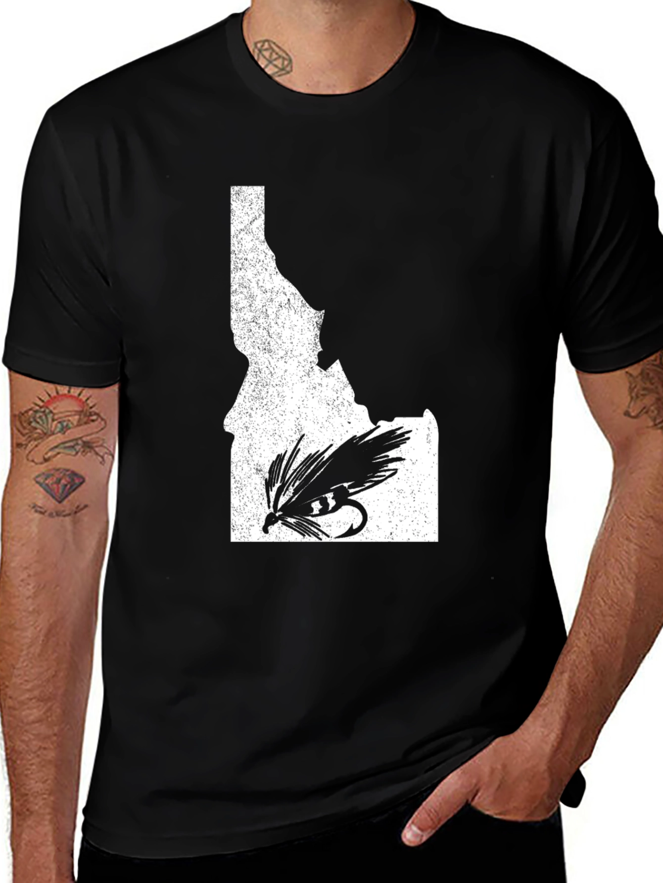 Variant 29 of Idaho Fishing Fly T-Shirt