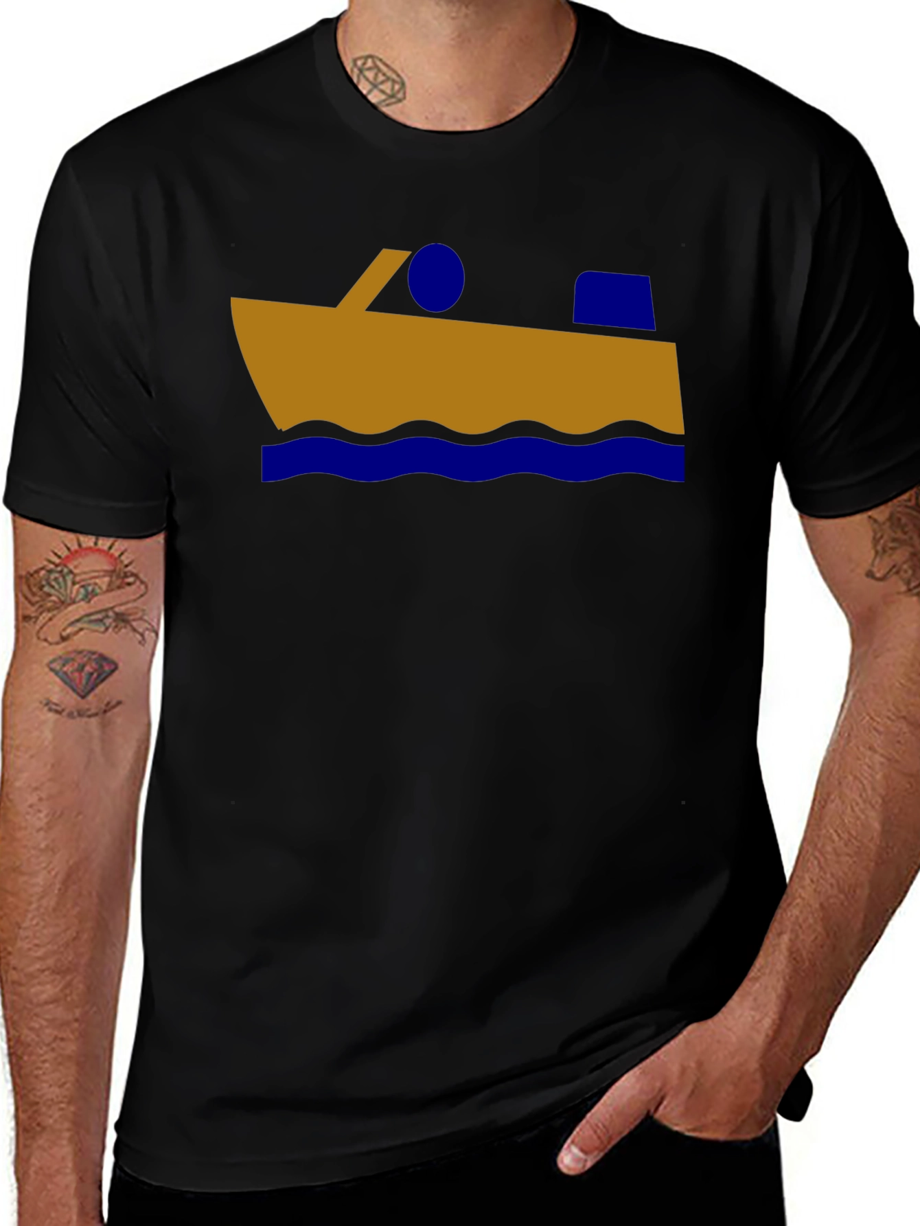 Variant 5 of Nautical Boat Graphic T-Shirt
