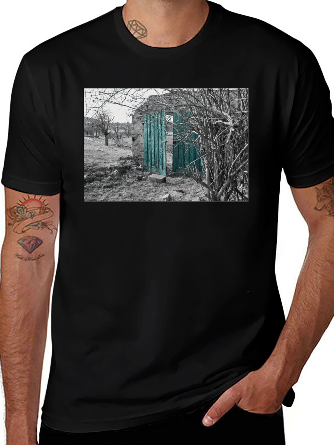 Variant 8 of Rustic Doorway Graphic Tee