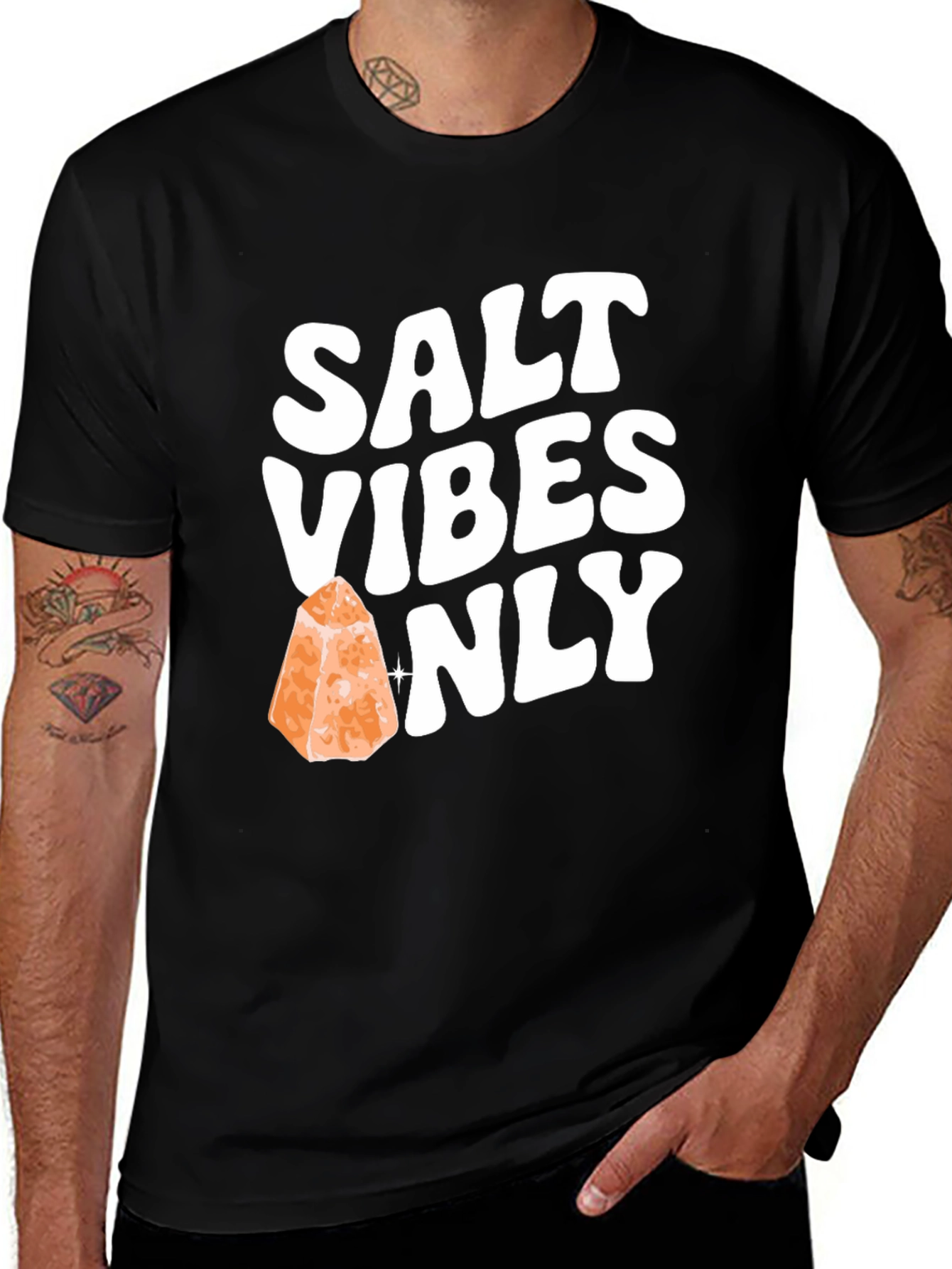 Variant 10 of Salt Vibes Only Graphic Tee - Black