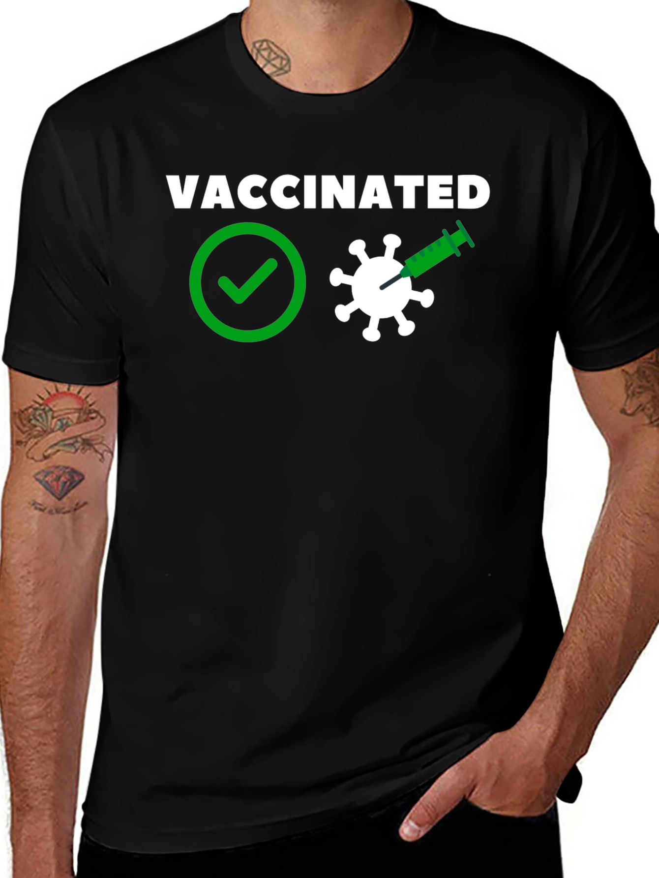 Vaccinated T-Shirt: Pro-Vaccine Design