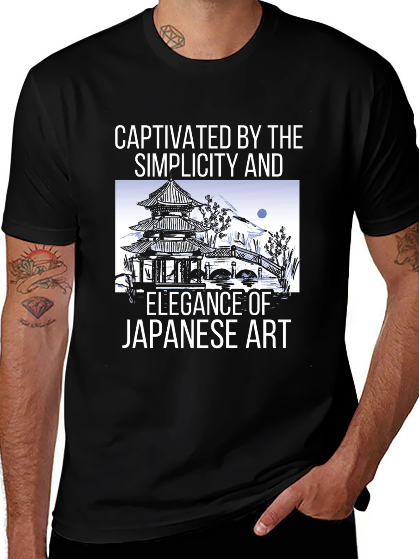 Japanese Art T-Shirt: Captivated by Simplicity & Elegance