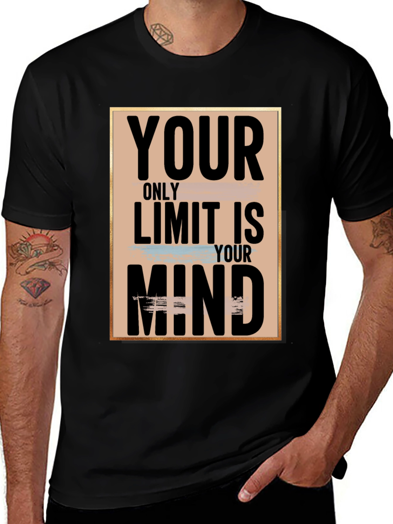 Variant 13 of Motivational Mind T-Shirt - Black
