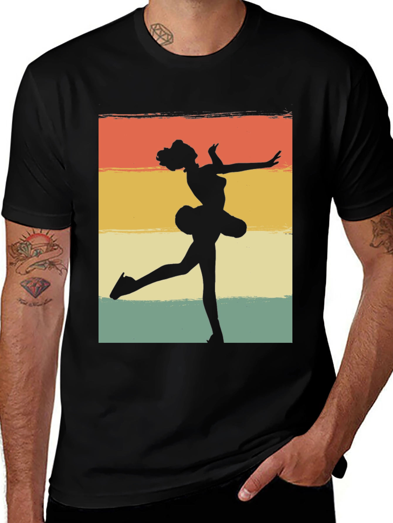 Variant 23 of Ballerina Silhouette Retro T-Shirt