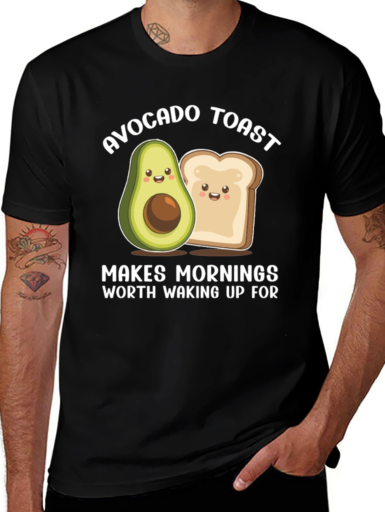 Variant 13 of Avocado Toast T-Shirt - Makes Mornings Worth Waking Up For