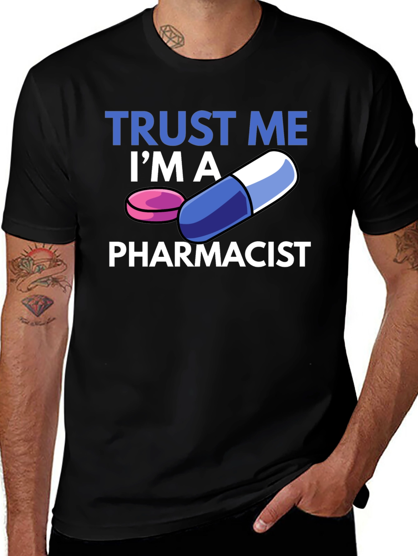 Variant 13 of Trust Me I'm A Pharmacist T-Shirt