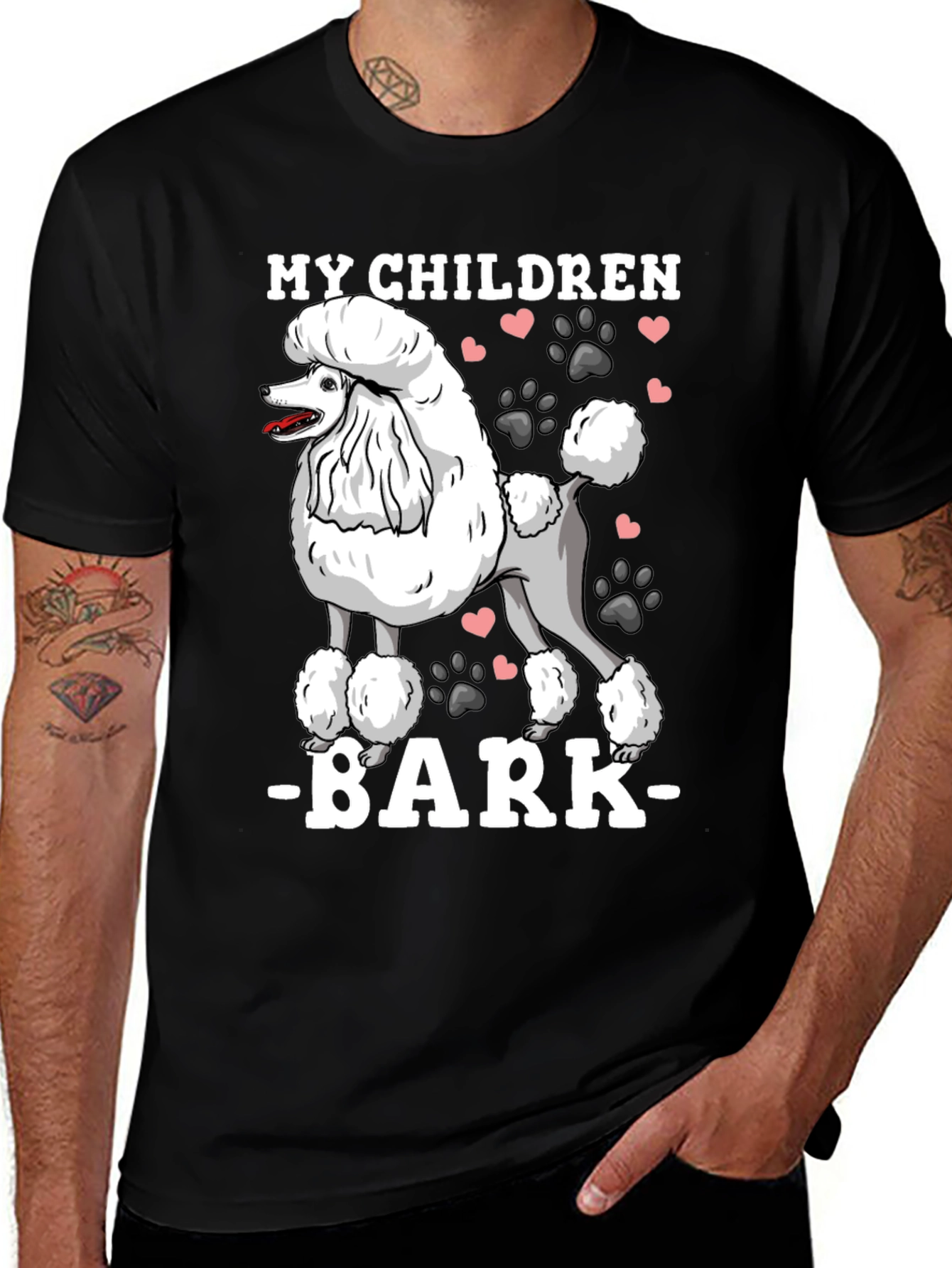 My Children Bark Poodle T-Shirt