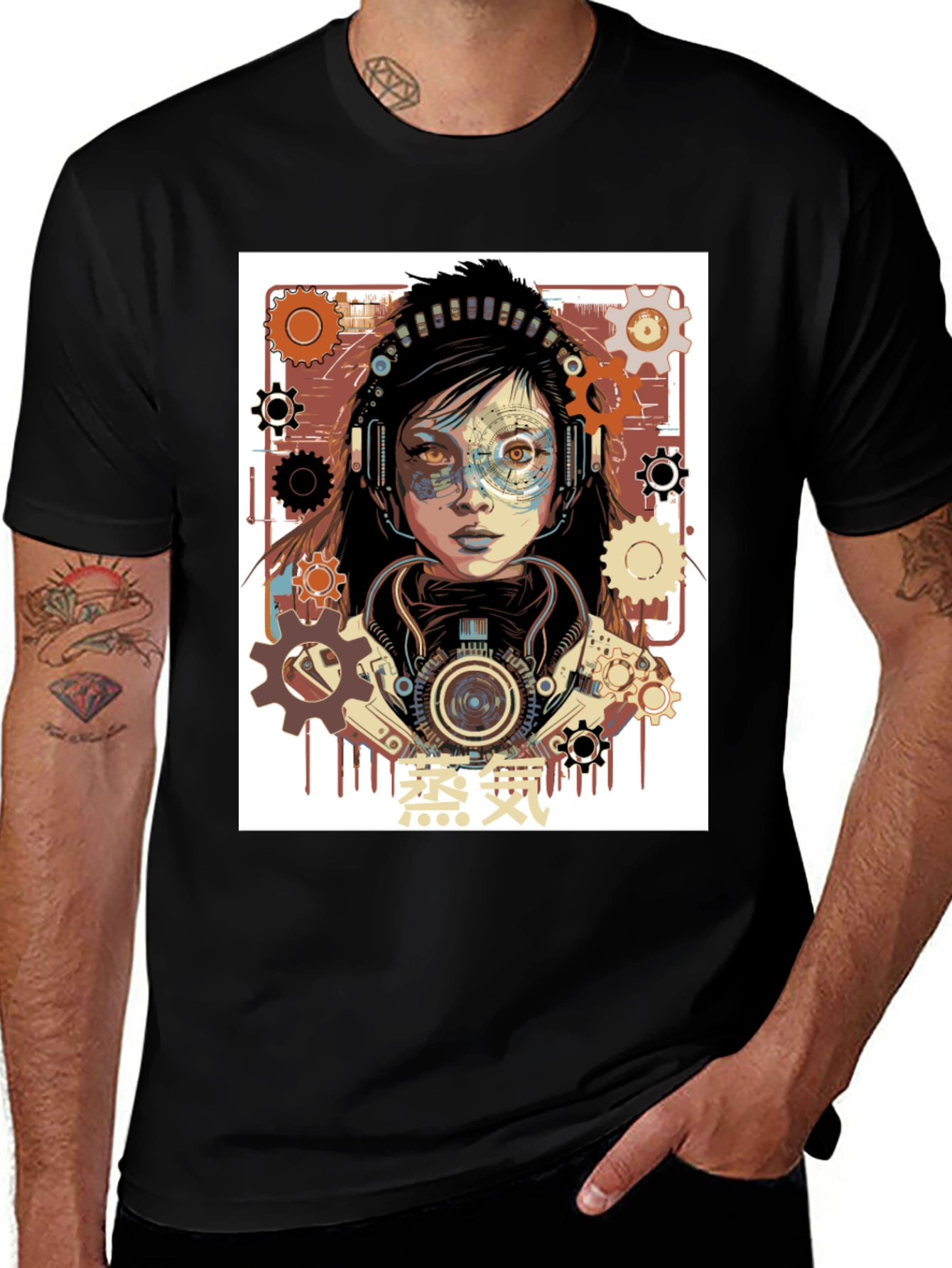 Variant 28 of Steampunk Girl Graphic Tee