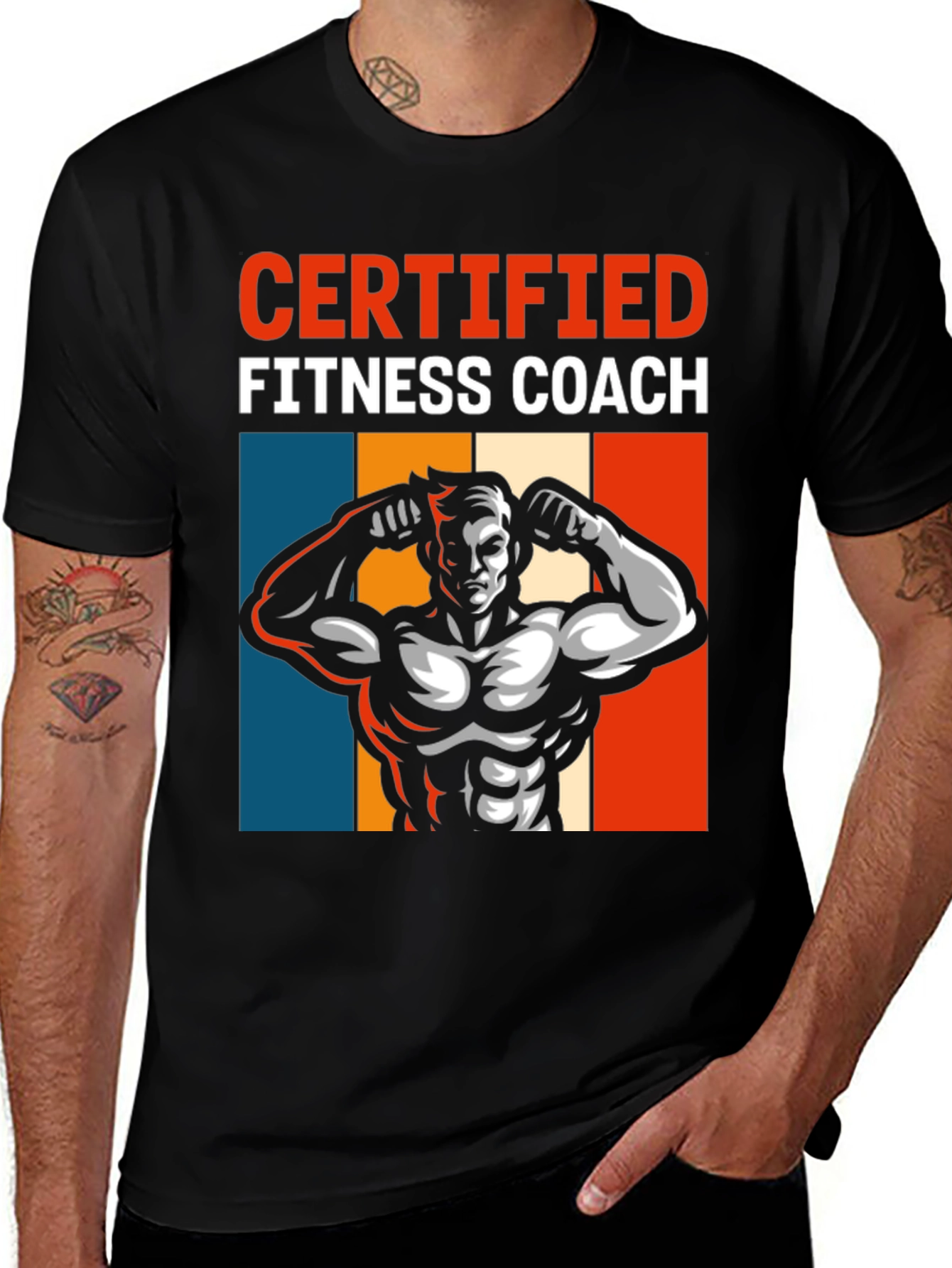 Variant 25 of Certified Fitness Coach Graphic Tee
