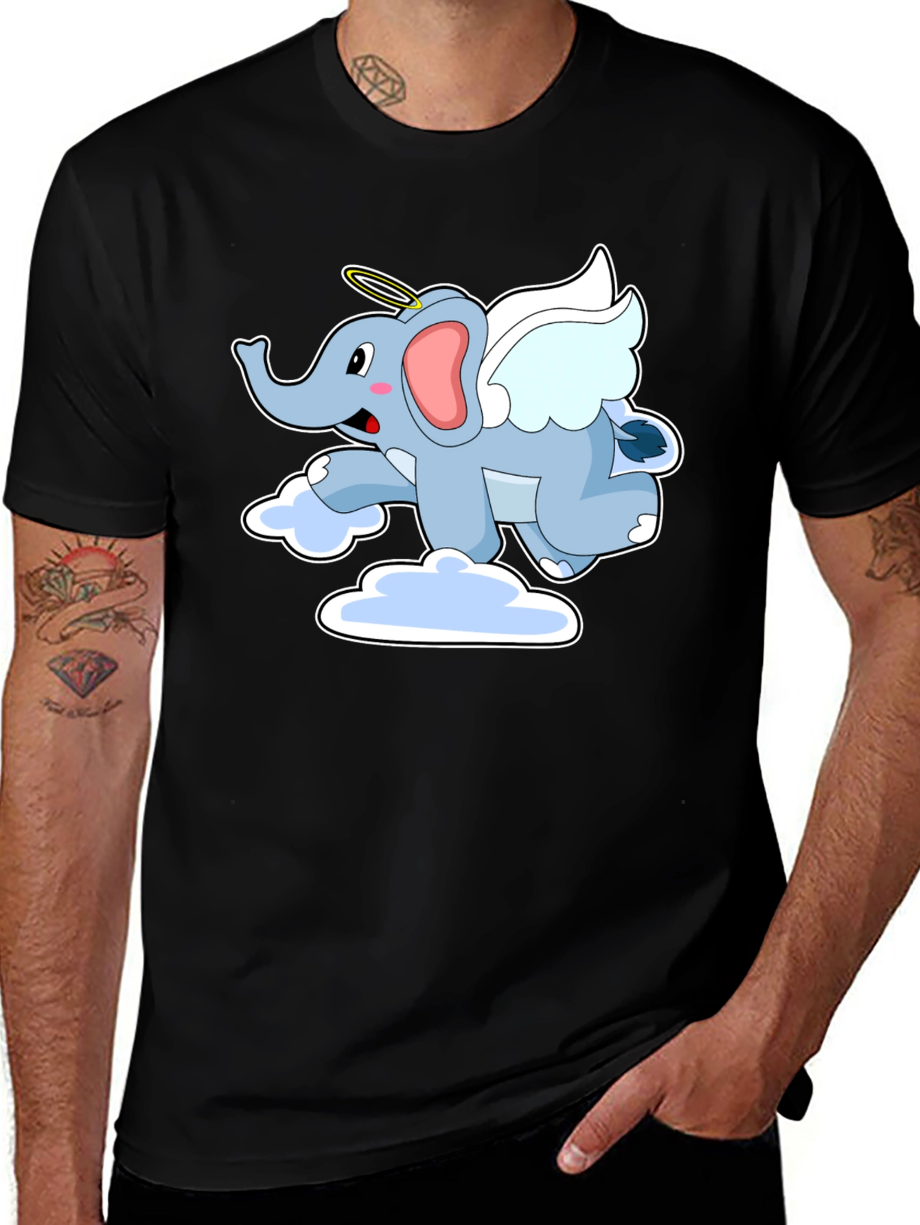 Variant 15 of Angel Elephant Graphic Tee