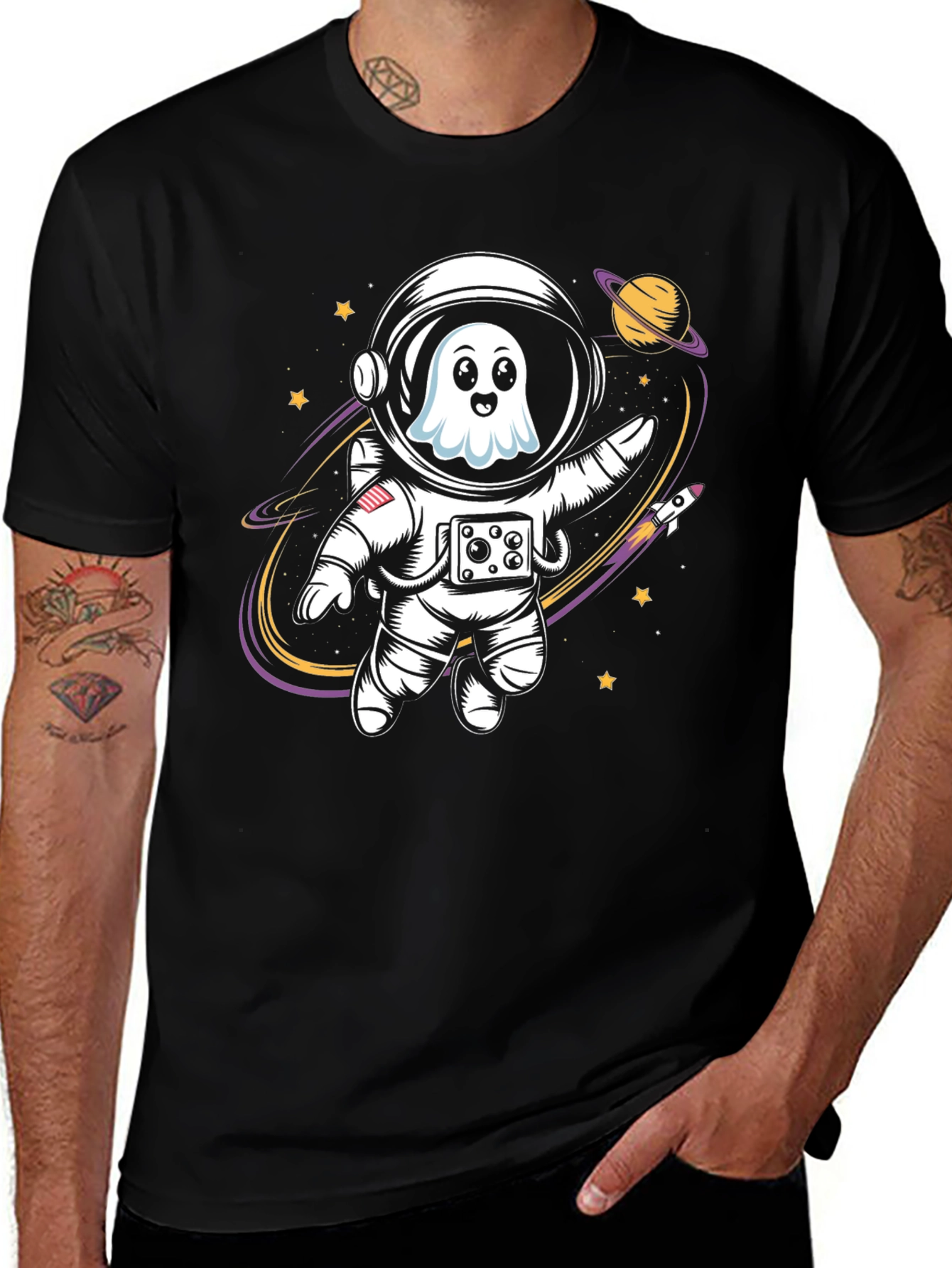 Variant 27 of Ghost Astronaut T-Shirt