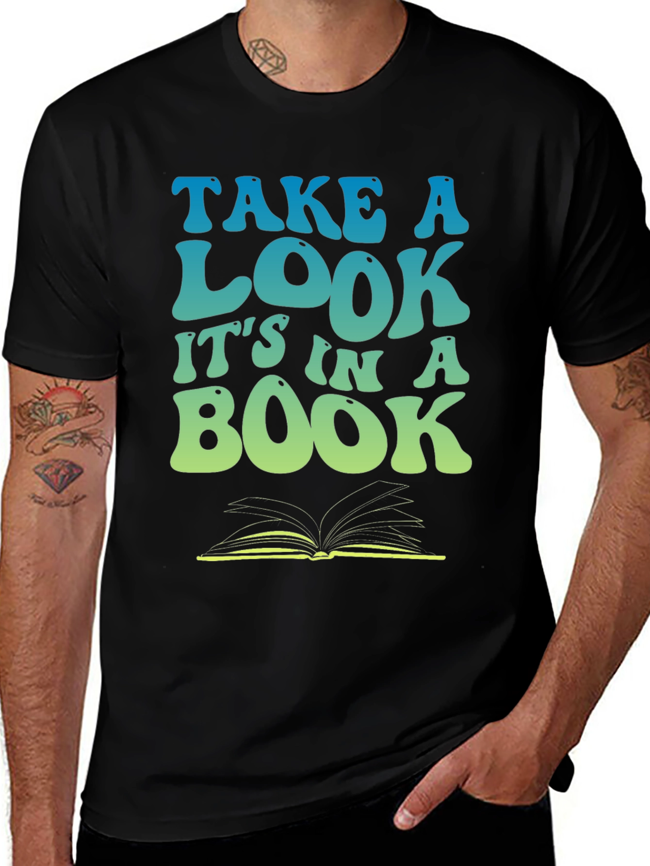 Variant 15 of Take a Look It's in a Book T-Shirt