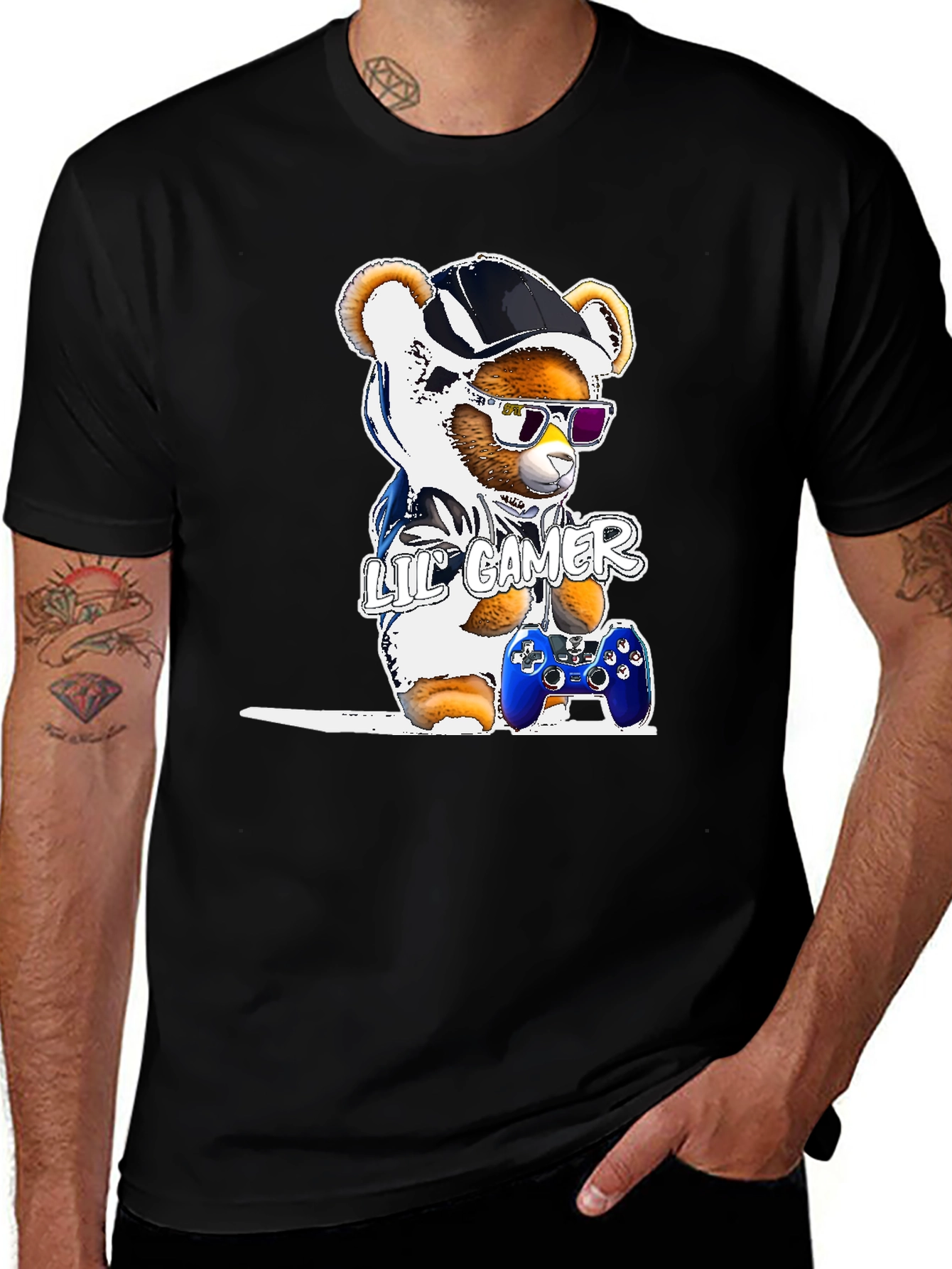 Variant 18 of Lil' Gamer Bear T-Shirt