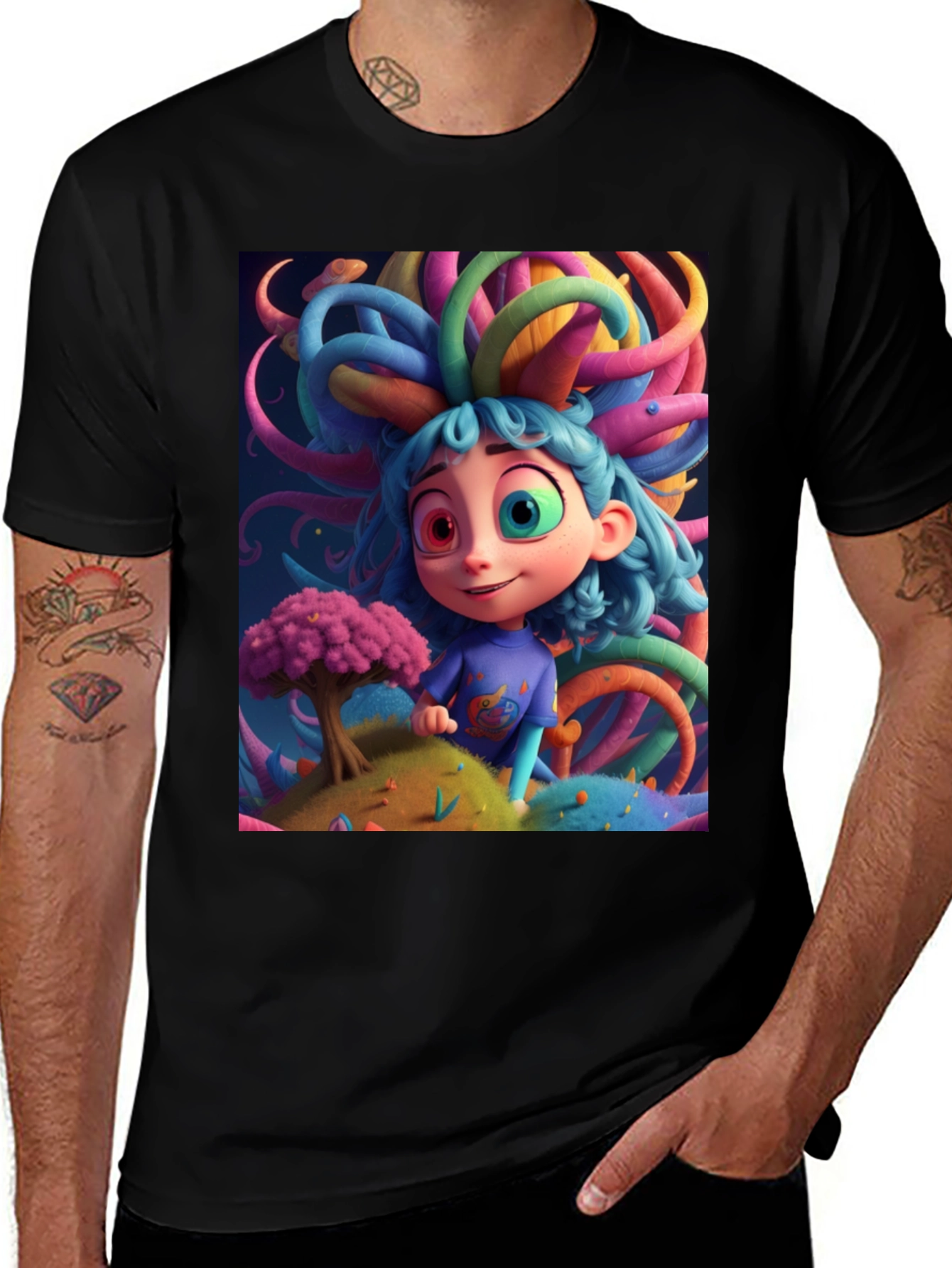Variant 30 of Cartoon Character Graphic T-Shirt