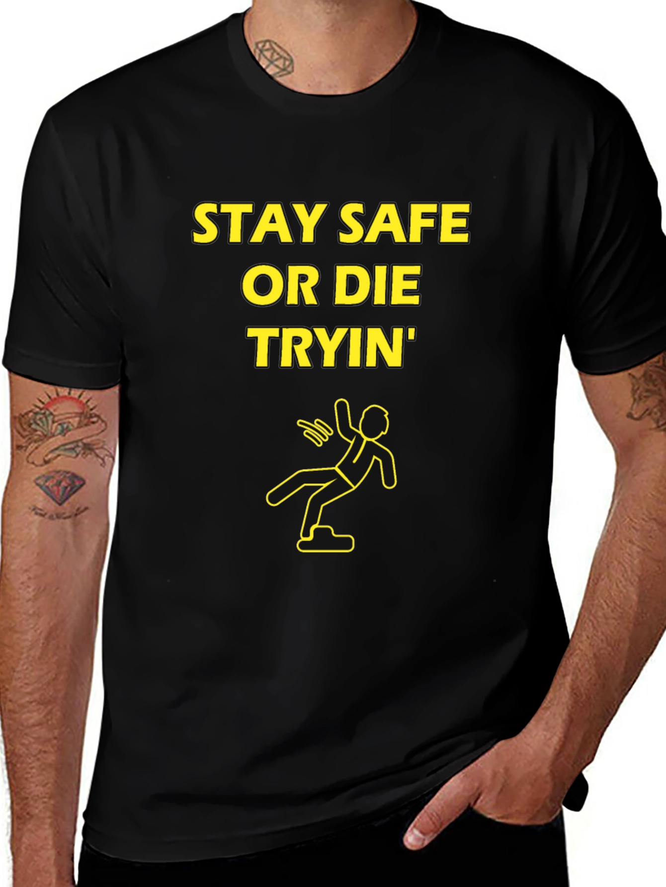 Variant 26 of Stay Safe Or Die Tryin' Graphic T-Shirt
