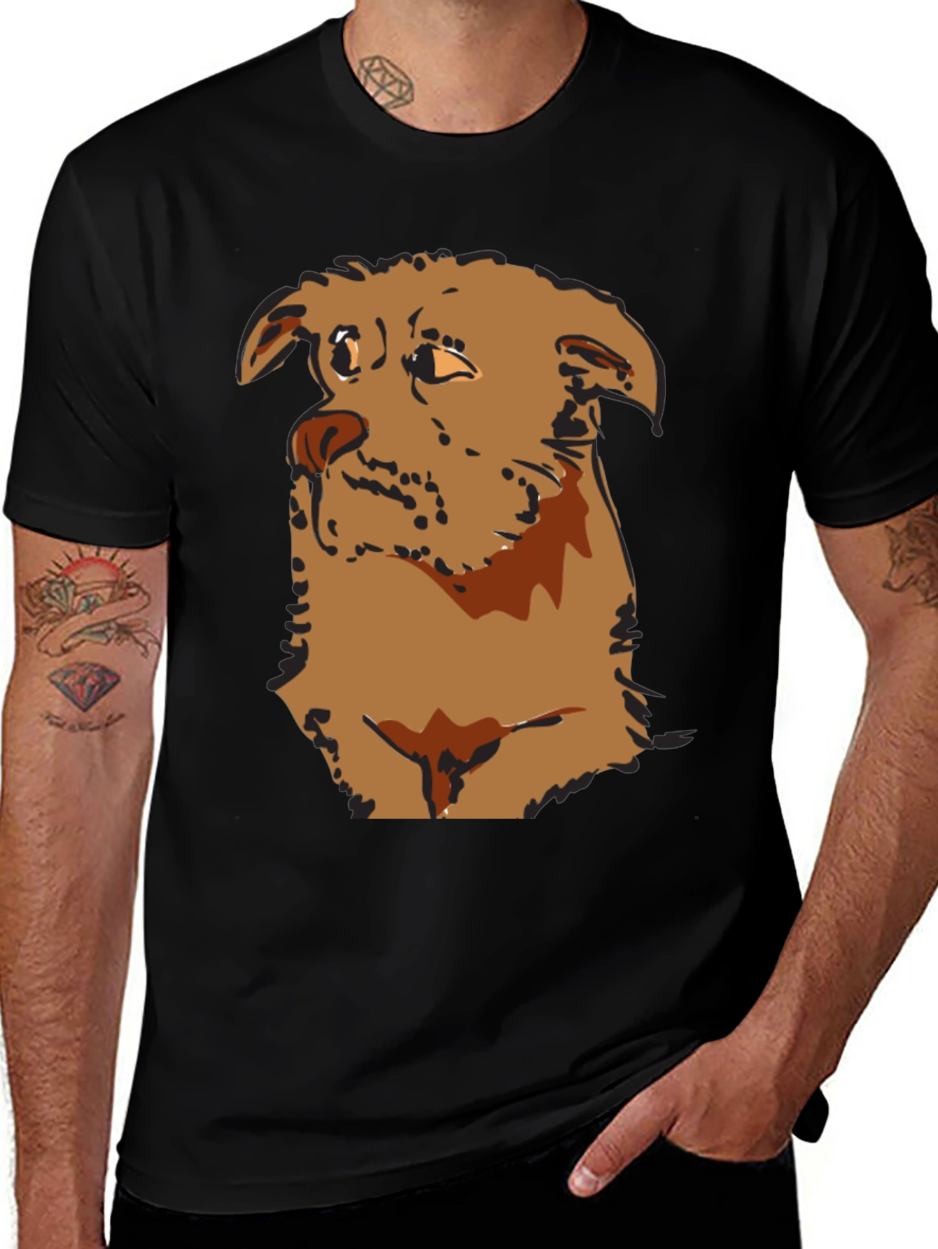 Variant 11 of Dog Graphic T-Shirt - Casual Style