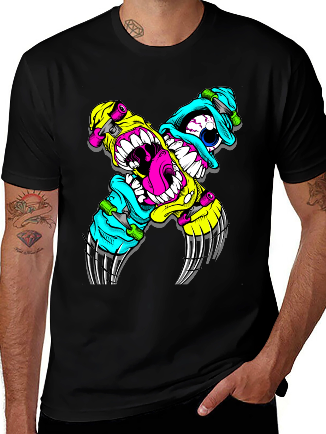 Variant 11 of Skate Monster Graphic T-Shirt