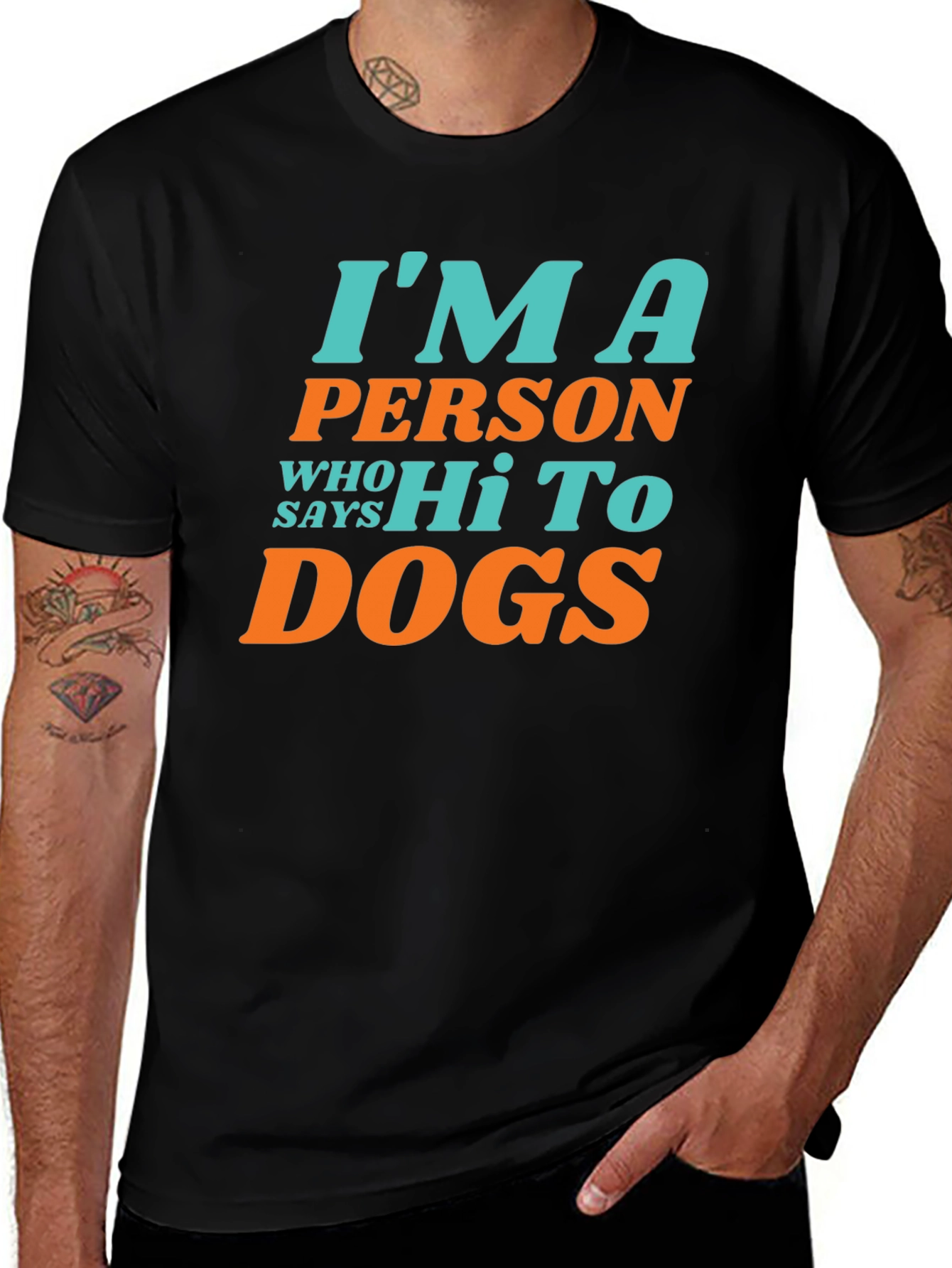Variant 14 of I'm A Person Who Says Hi To Dogs T-Shirt