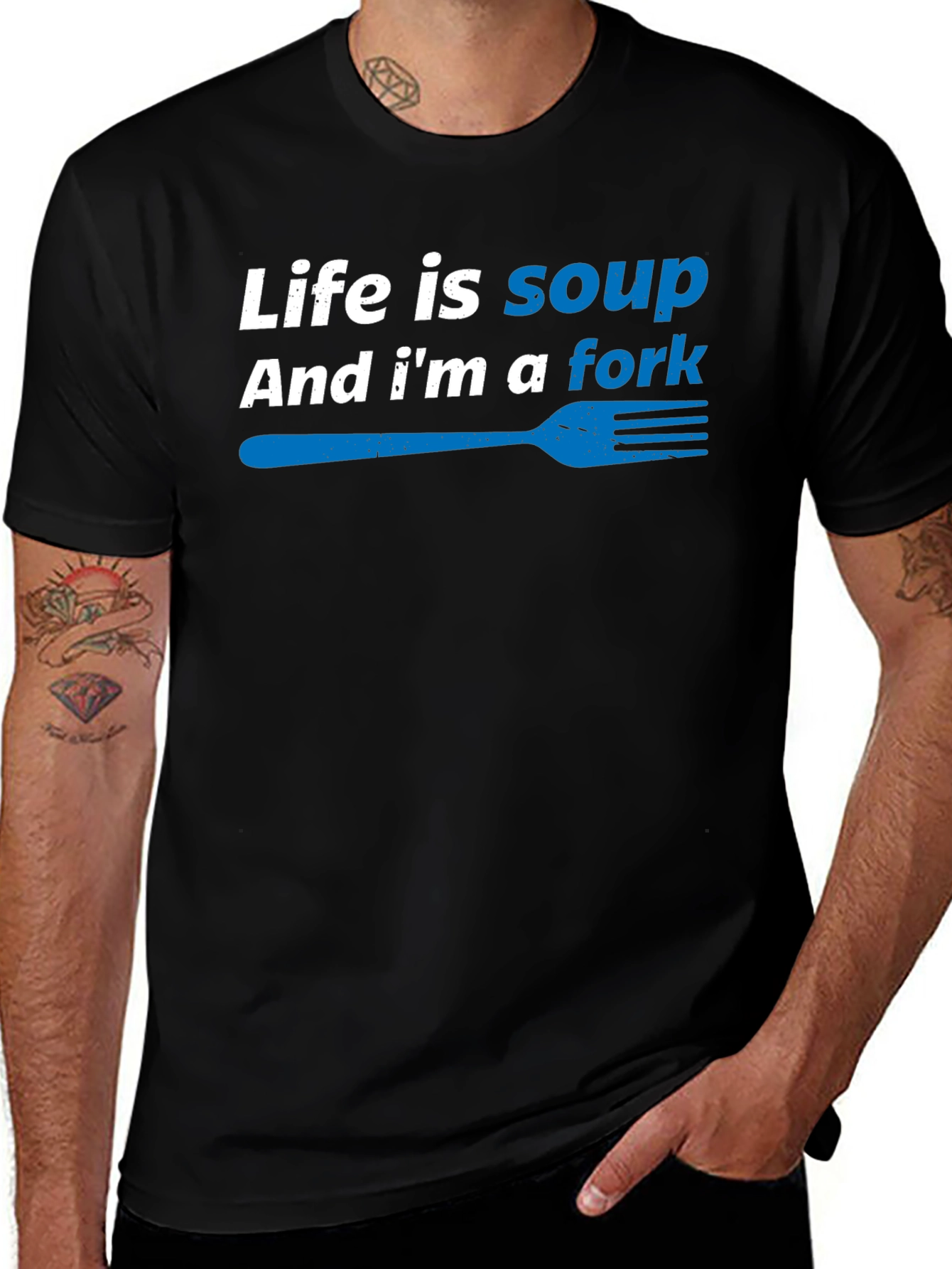 Variant 15 of Life is Soup Funny Graphic T-Shirt
