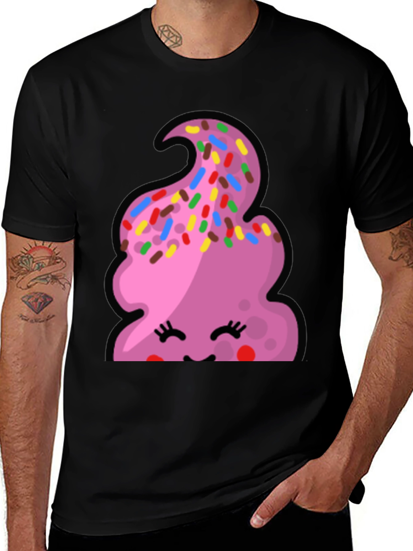 Cute Poop Emoji T-Shirt - Funny Graphic Tee