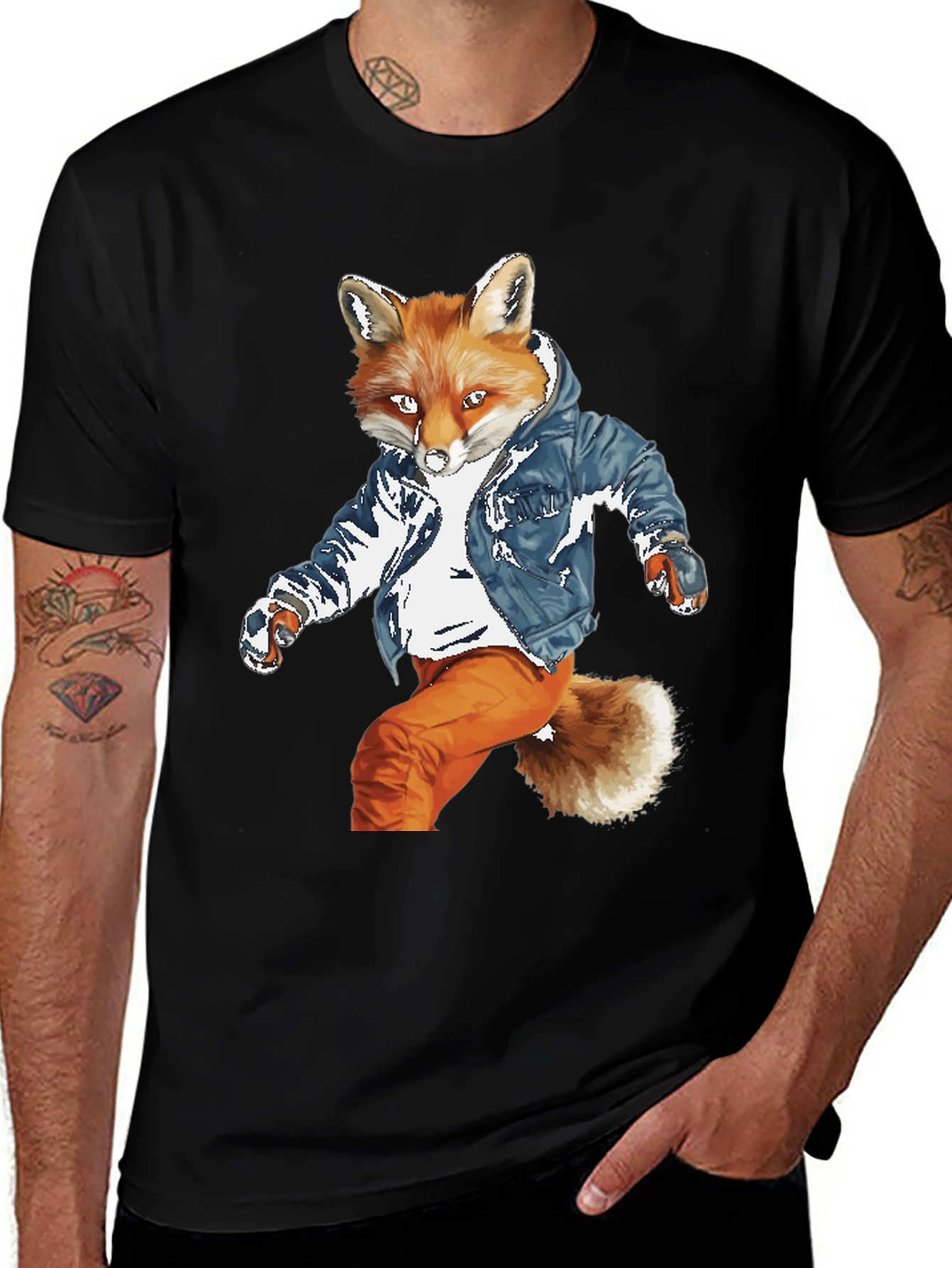 Variant 6 of Cool Fox Graphic Tee - Urban Style