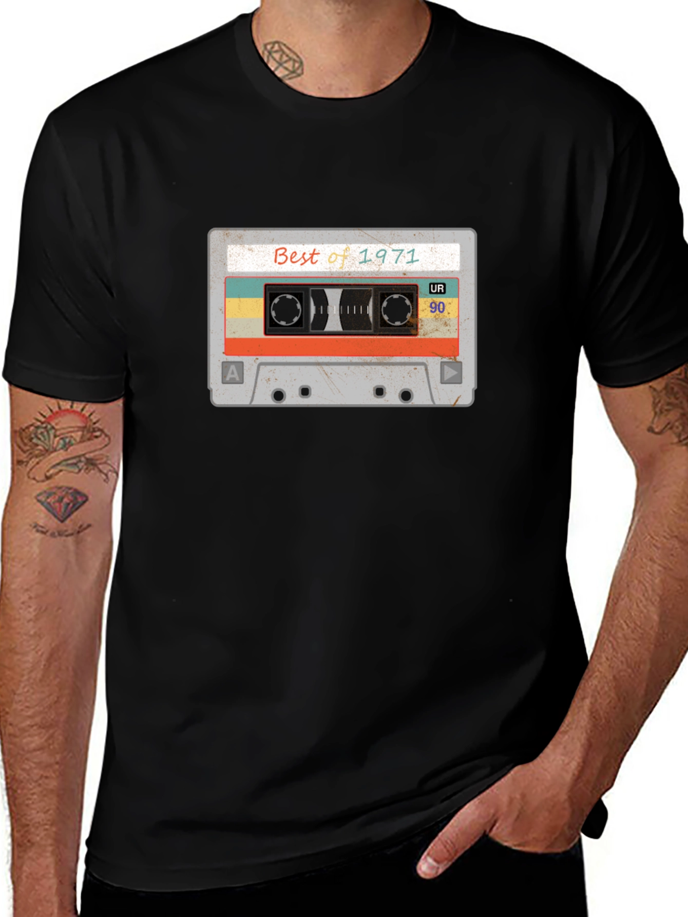 Retro "Best of 1971" Cassette Tape Graphic Tee