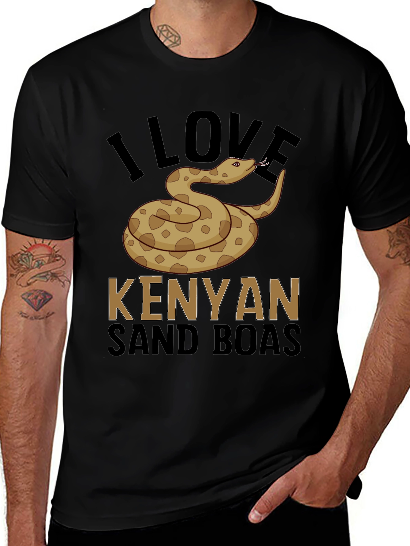 I Love Kenyan Sand Boas Graphic Tee