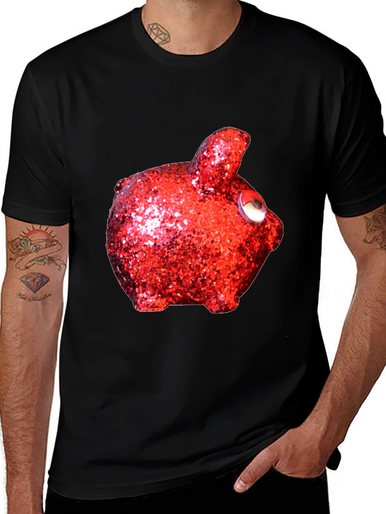 Red Piggy Bank T-Shirt