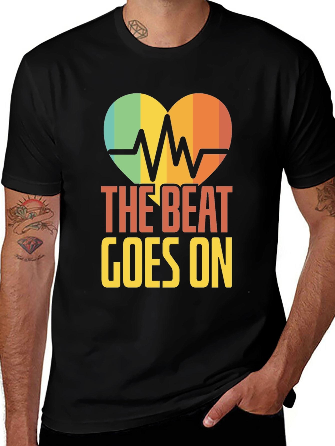 Variant 7 of The Beat Goes On Graphic Tee