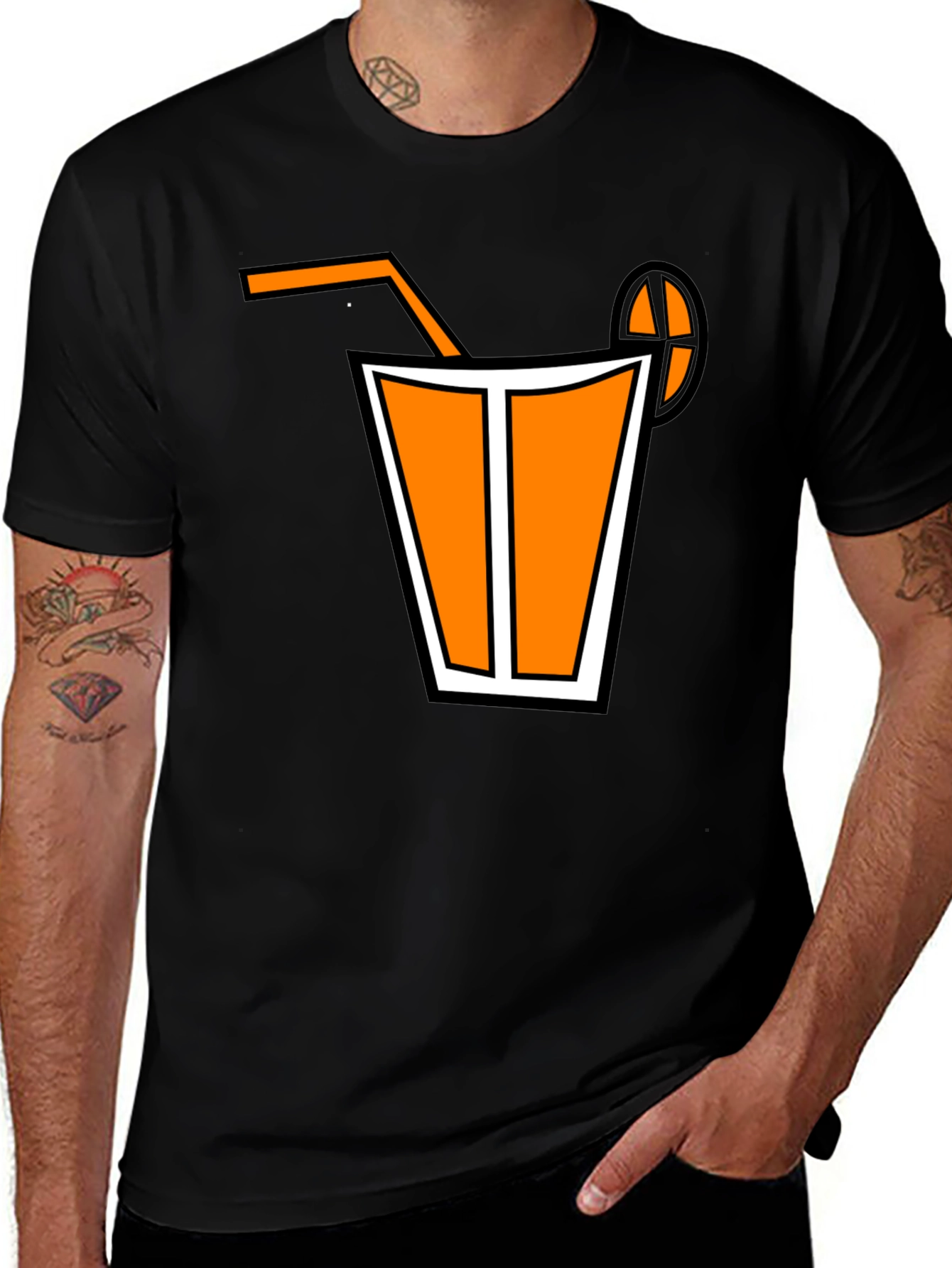 Variant 28 of Orange Juice Graphic Tee