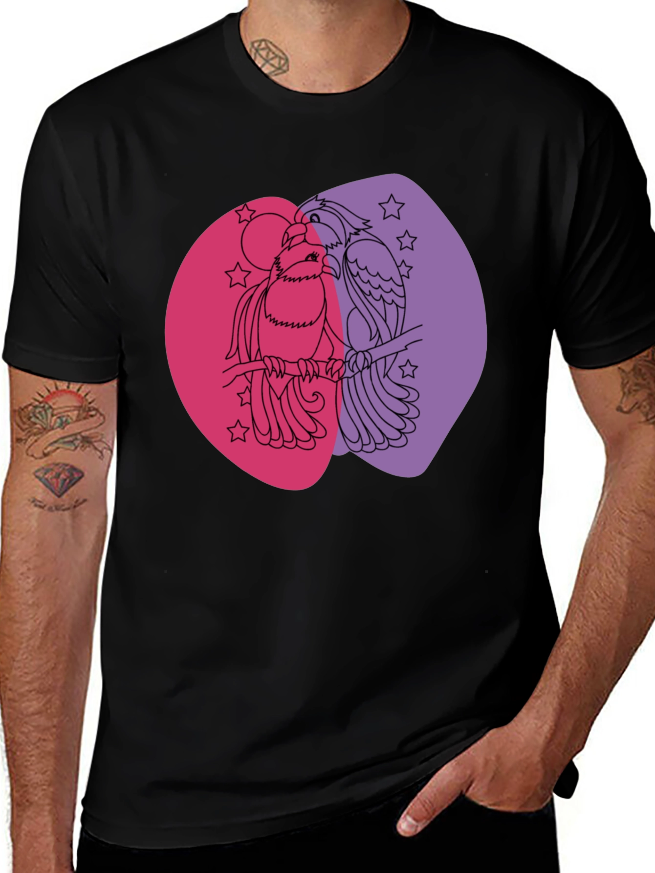 Love Birds Graphic T-Shirt