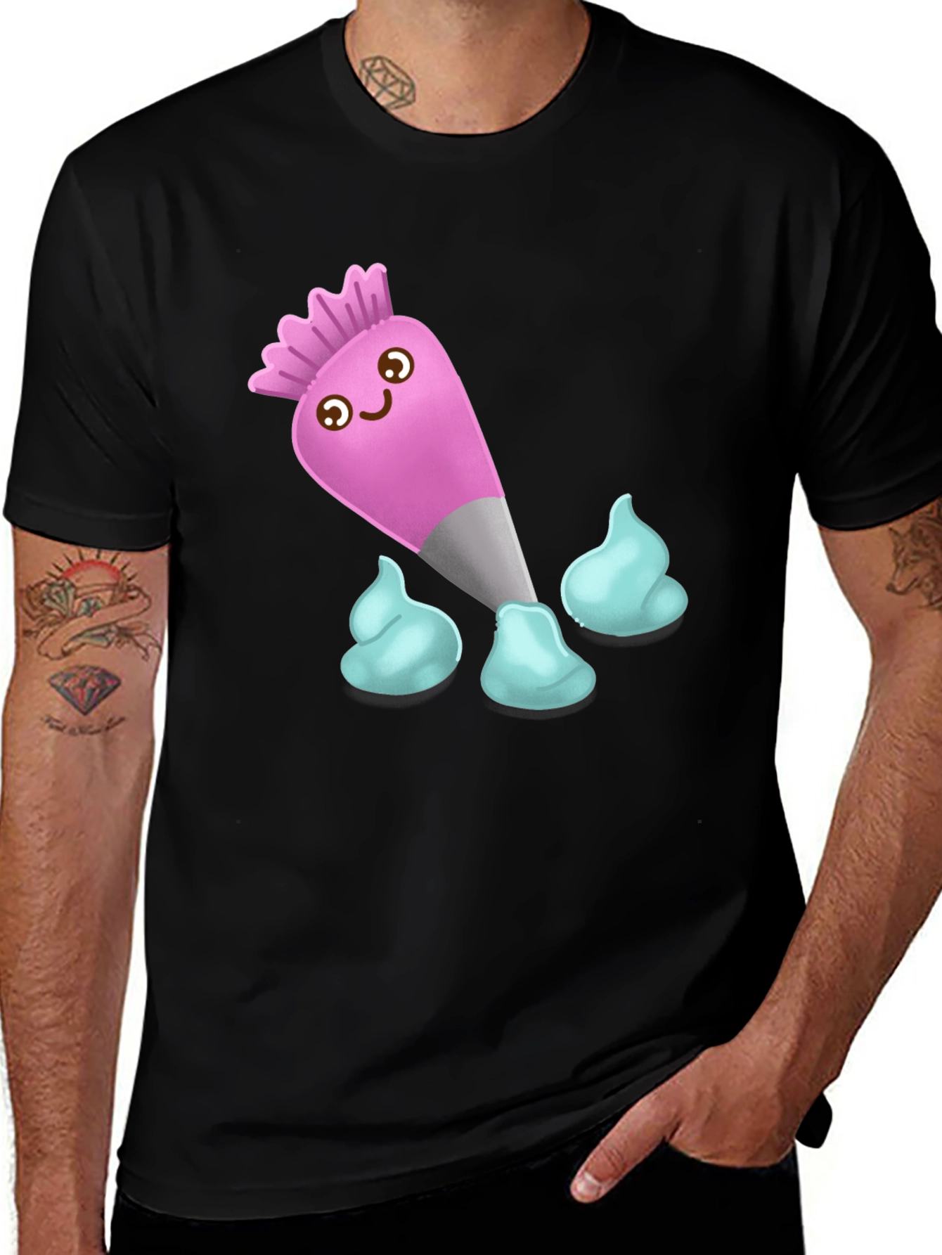 Variant 9 of Cute Cartoon Pastry Bag T-Shirt