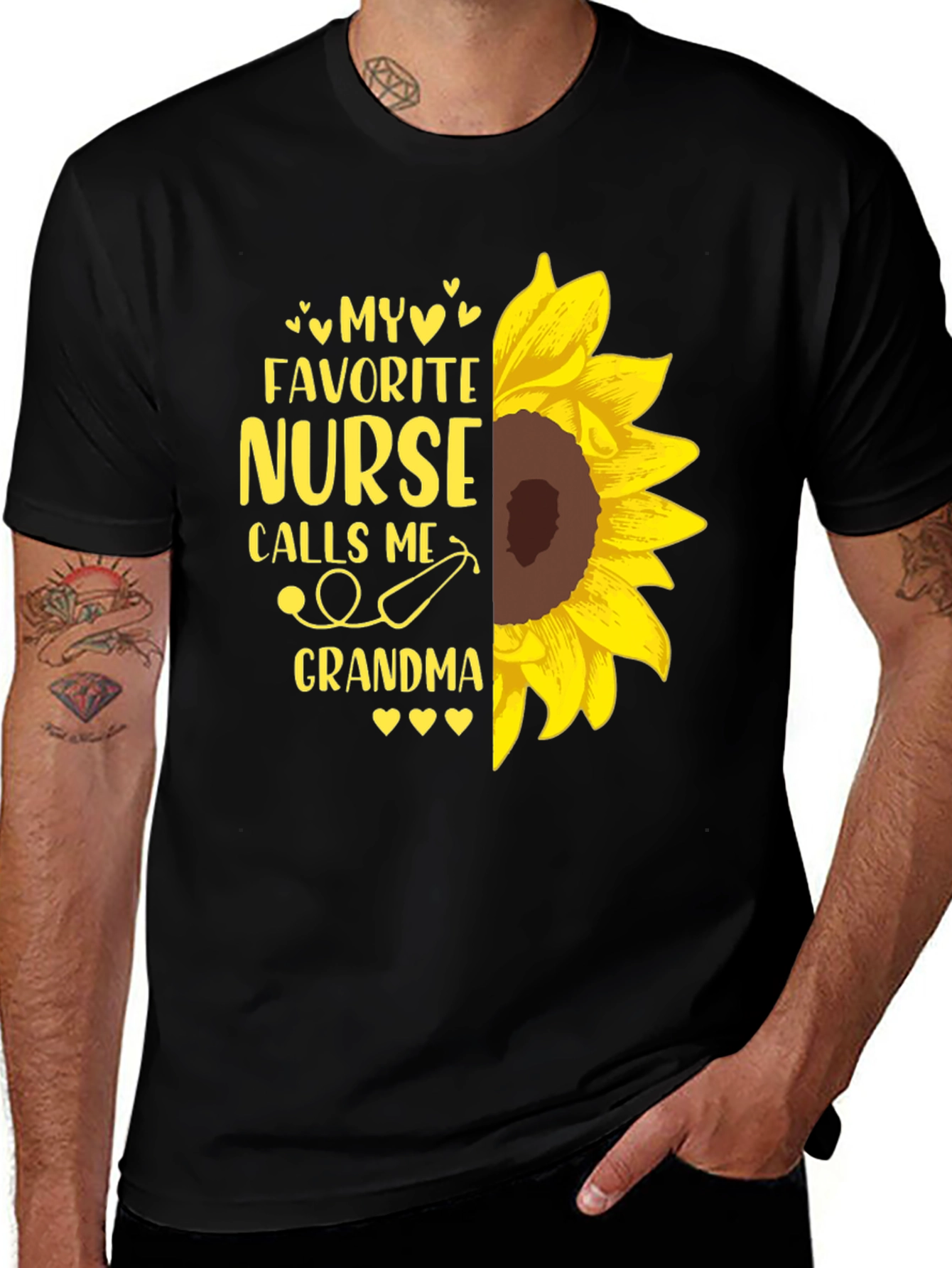 Variant 7 of My Favorite Nurse Calls Me Grandma Sunflower T-Shirt