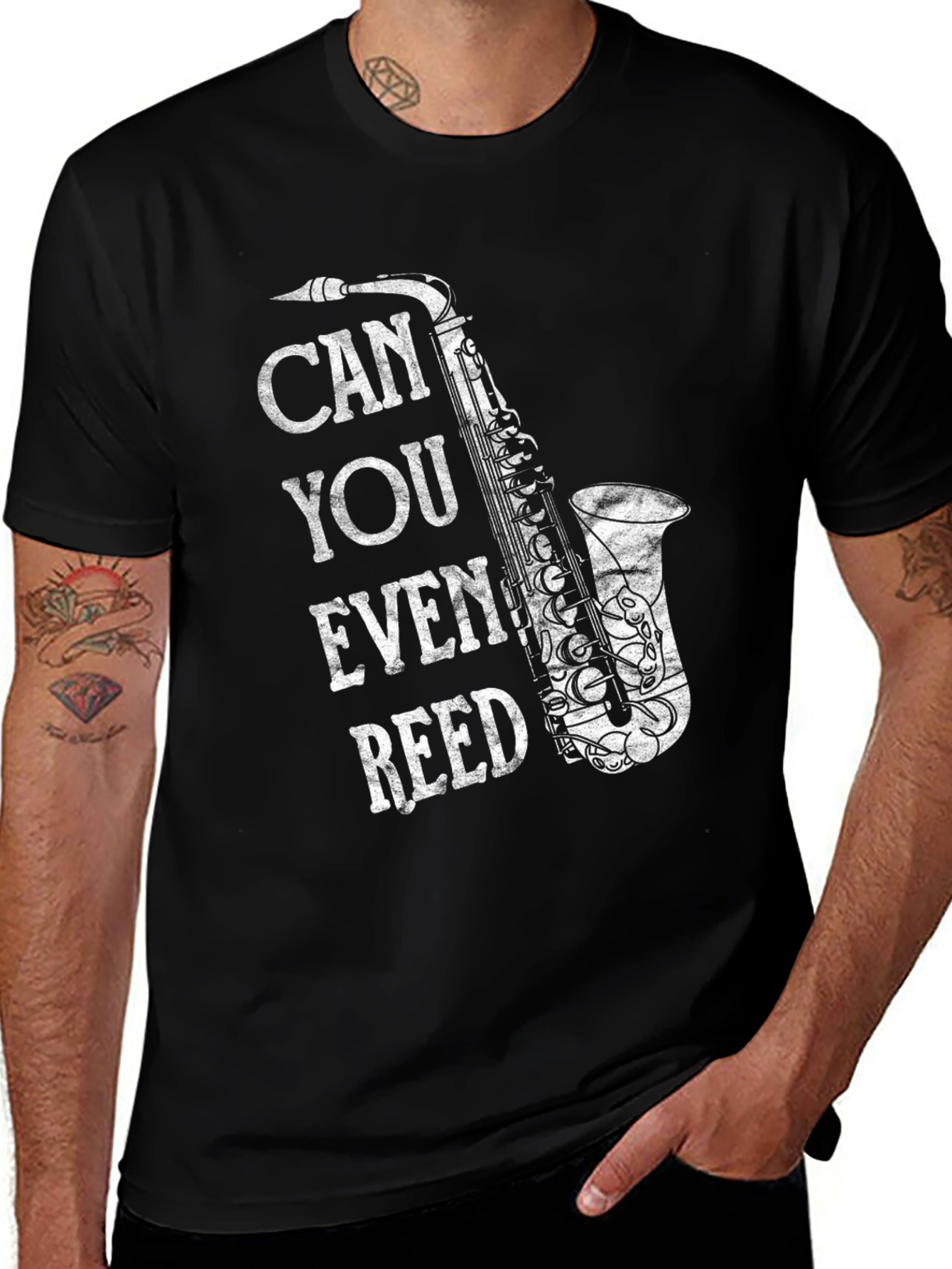 Can You Even Reed? Saxophone Graphic Tee