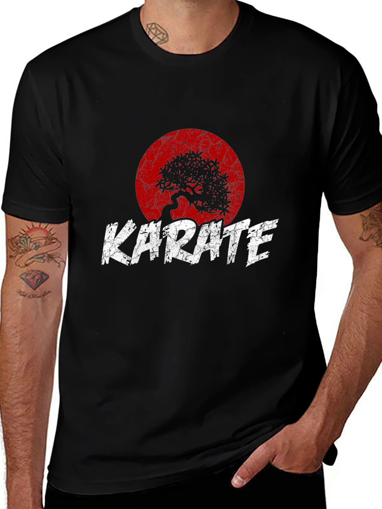 Karate Tree Graphic Tee - Martial Arts Style