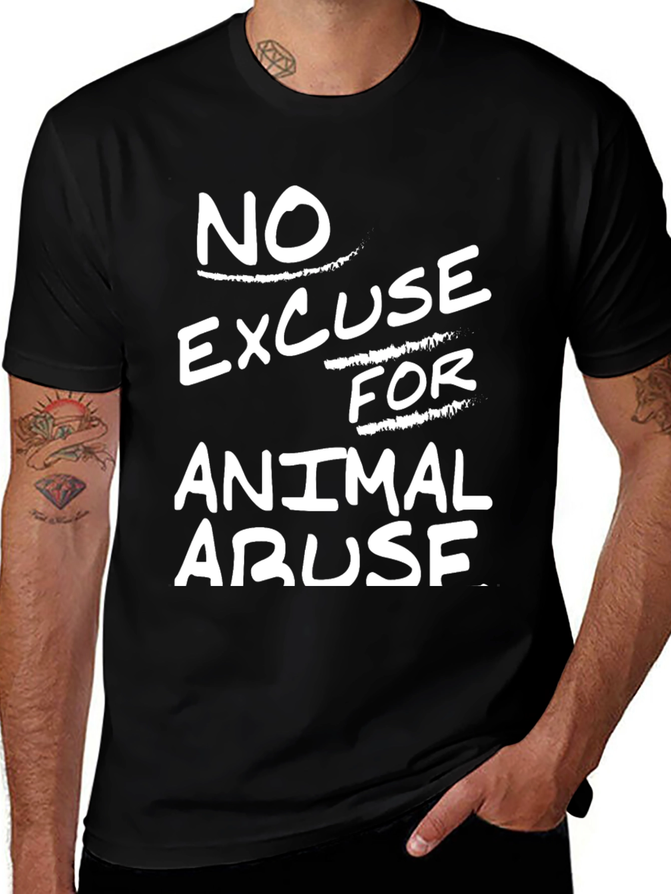 Variant 15 of No Excuse For Animal Abuse Graphic Tee