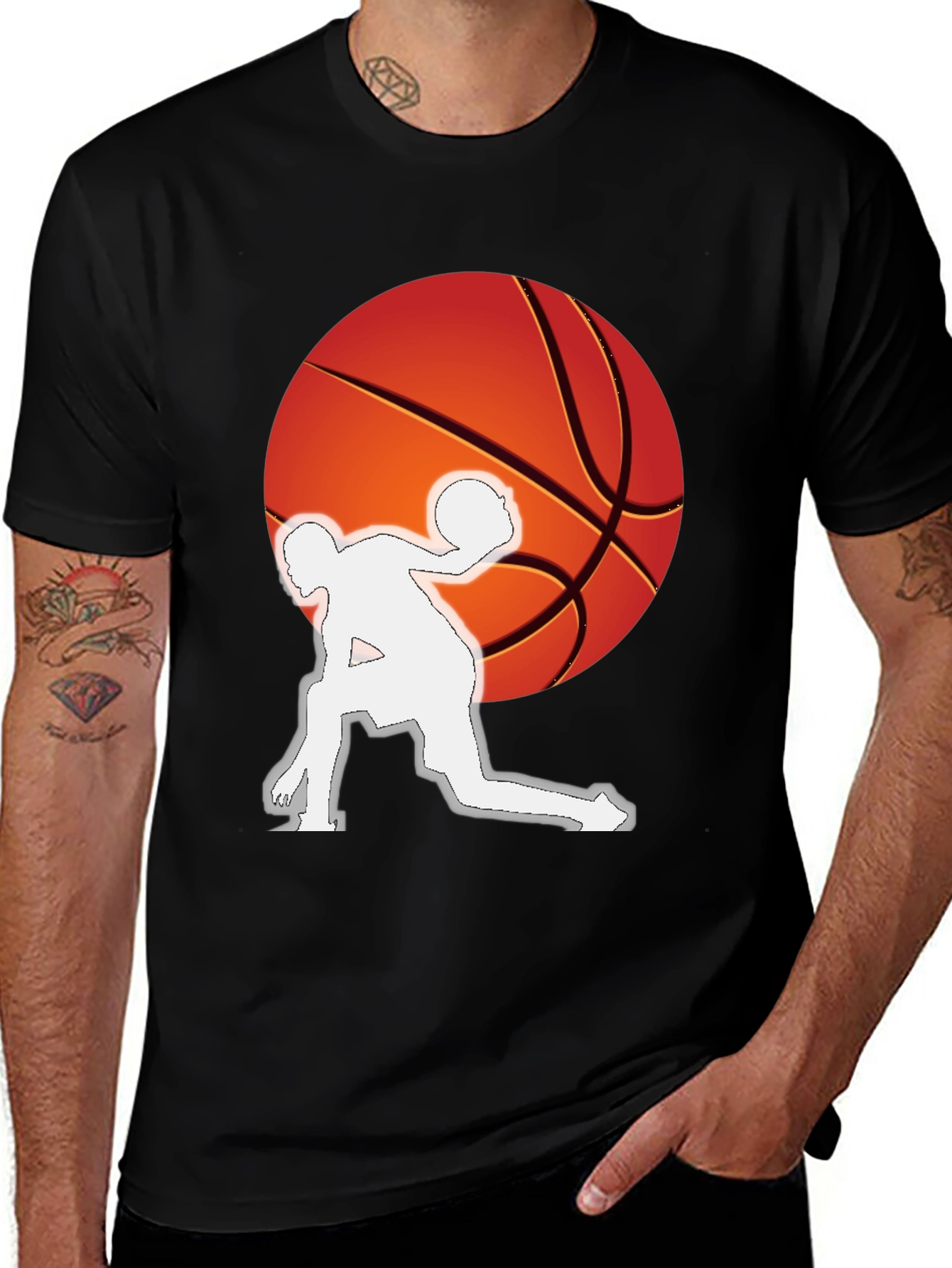 Variant 15 of Basketball Player Graphic T-Shirt